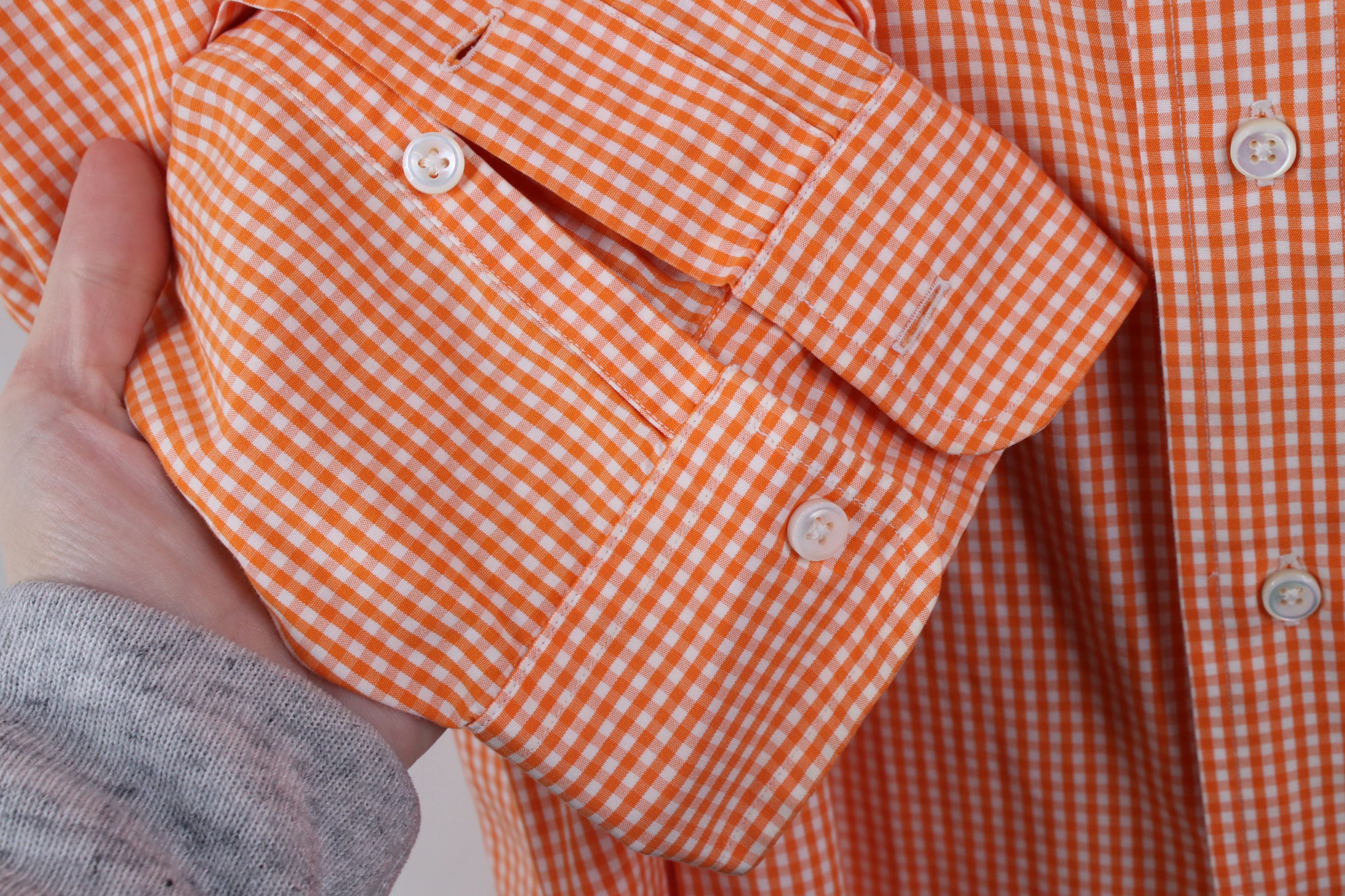 Polo Ralph Lauren Ralph Lauren Fine Two Ply 100s Button Shirt Gingham Plaid Size US XL / EU 56 / 4 - 5 Thumbnail