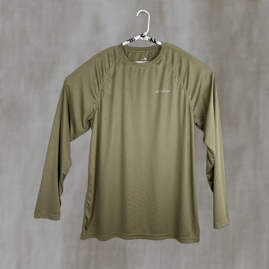 Olive Baleaf Mens 2XL Olive Green Long Sleeve Under Layer Active Shirt Stains Size US XXL / EU 58 / 5 - 1 Thumbnail