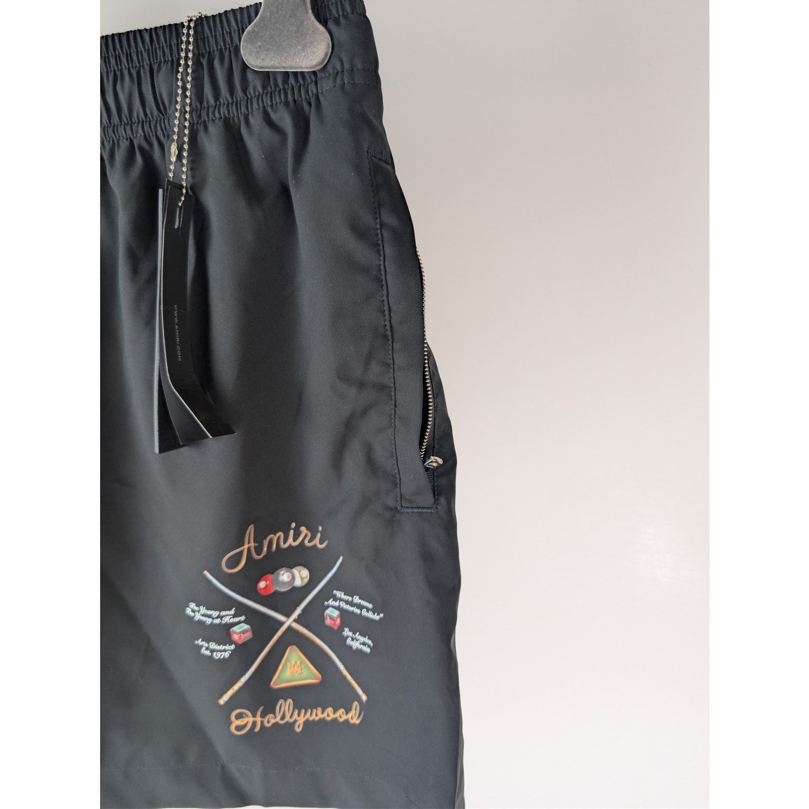 Amiri o1rshd1 Pool Cue Swim Trunk Shorts in Black Size US 36 / EU 52 - 5 Thumbnail