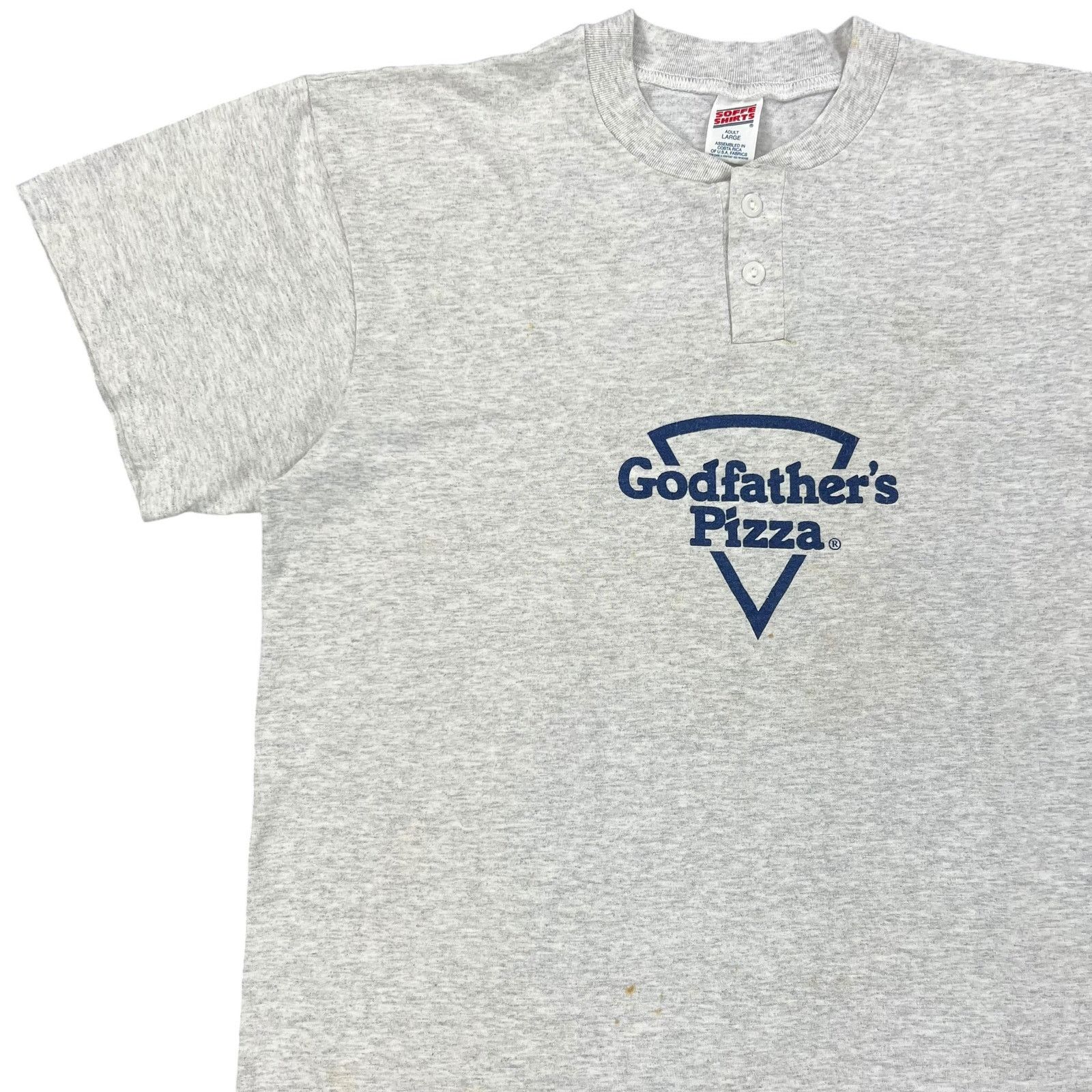 Vintage Vintage 90s Godfather’s Pizza tee (L) Size US L / EU 52-54 / 3 - 3 Thumbnail