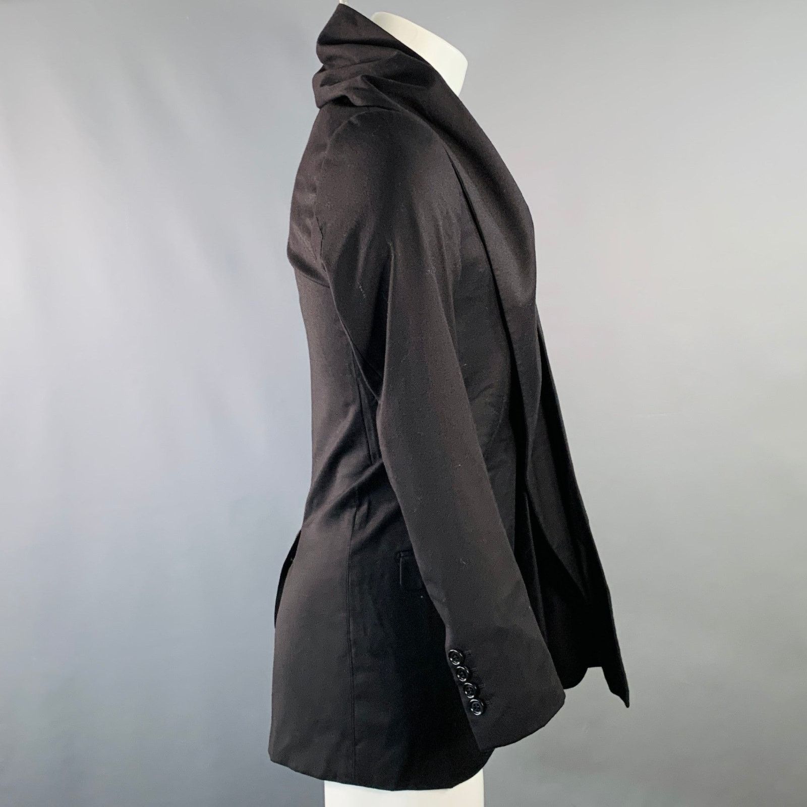 Dior DIOR HOMME by KRIS VAN ASSCHE AW10 XS Cashmere Scarf Coat Size US XS / EU 42 / 0 - 3 Thumbnail