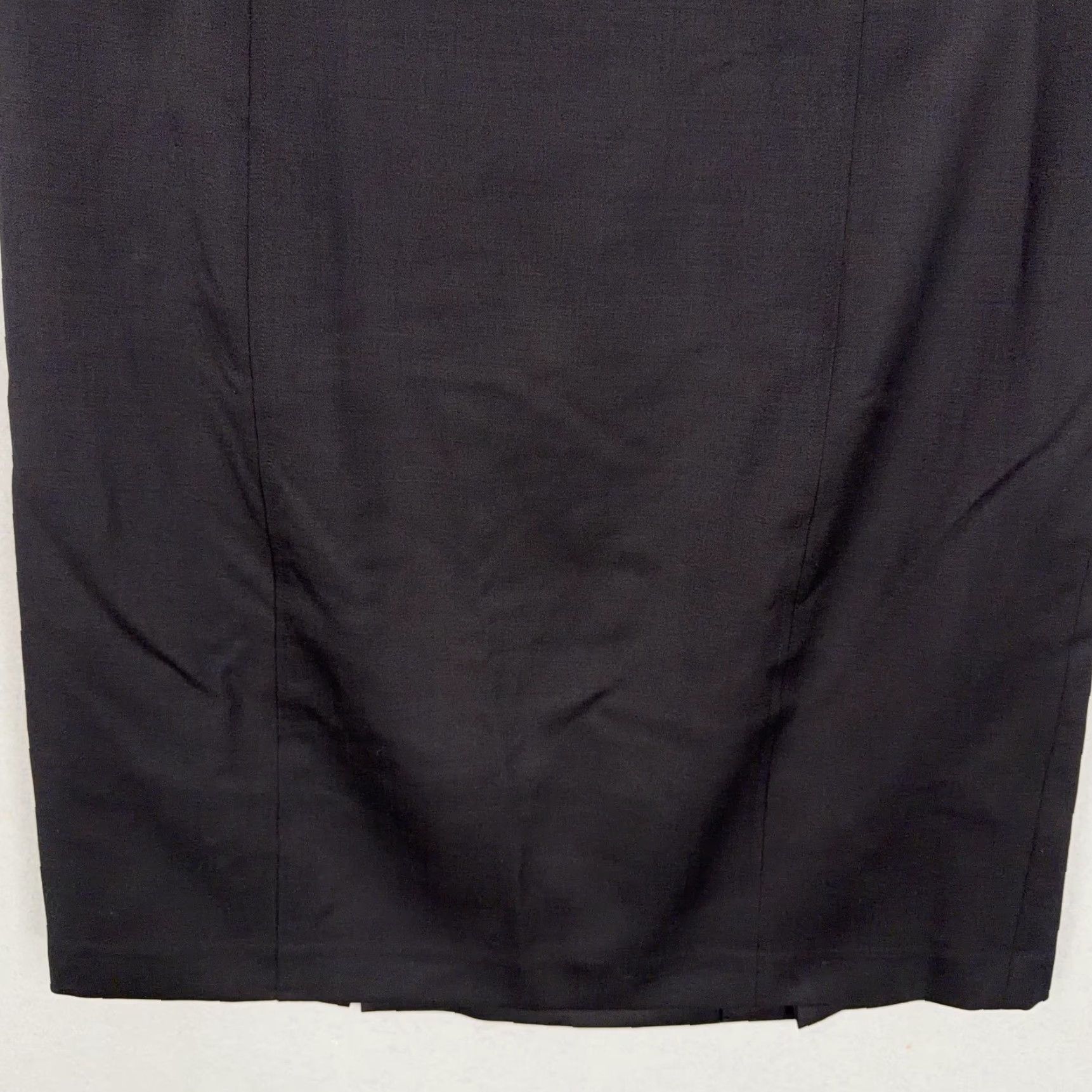 Ralph Lauren VINTAGE Lauren Ralph Lauren Skirt Womens 14 Black Wool Pencil Lined Back Vent Office Mens Size 36" / US 14 / IT 50 - 3 Thumbnail