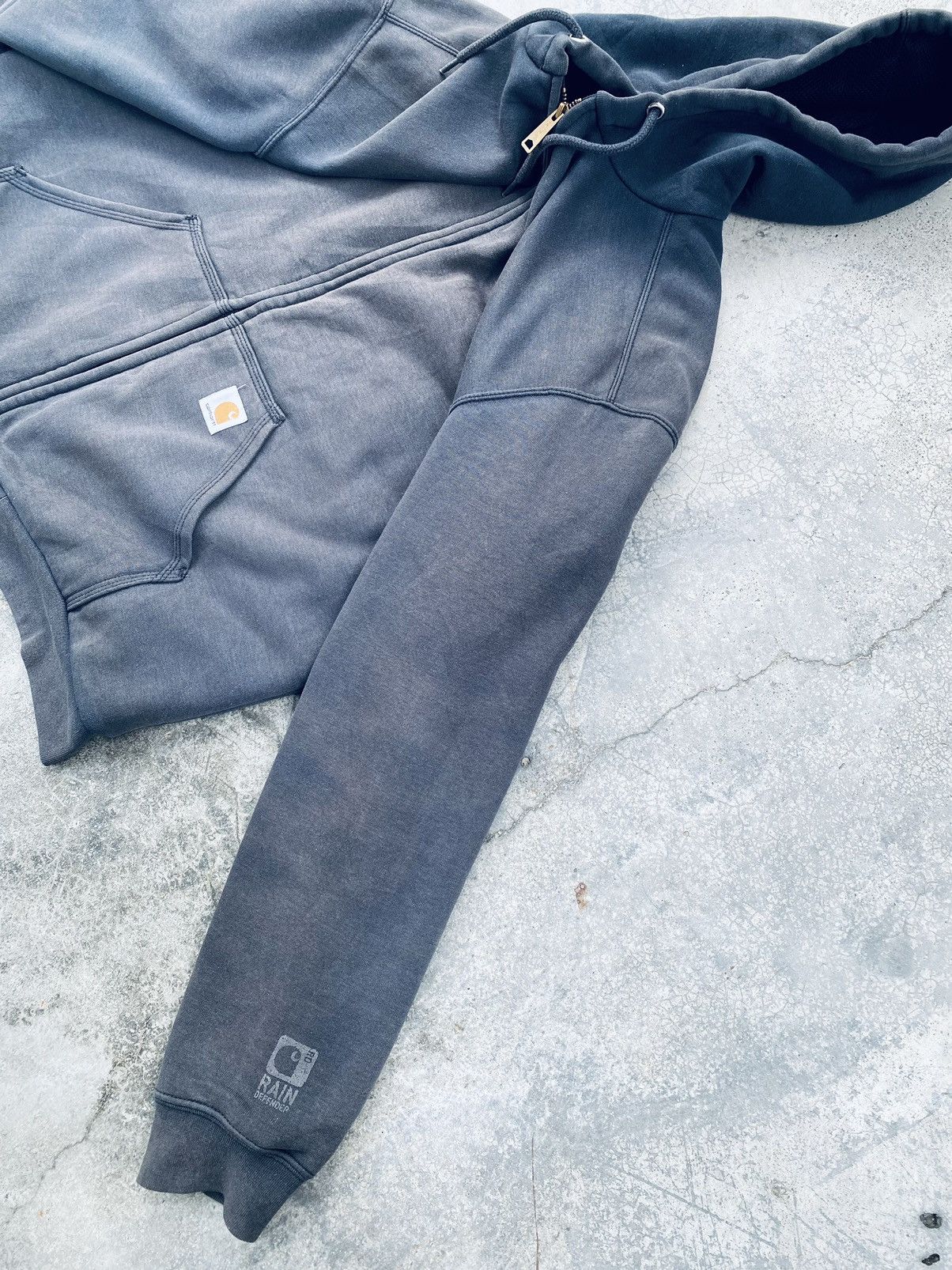 Carhartt Vintage Carhartt Sun Faded Zipper Hoodie Distressed Size US M / EU 48-50 / 2 - 14 Thumbnail