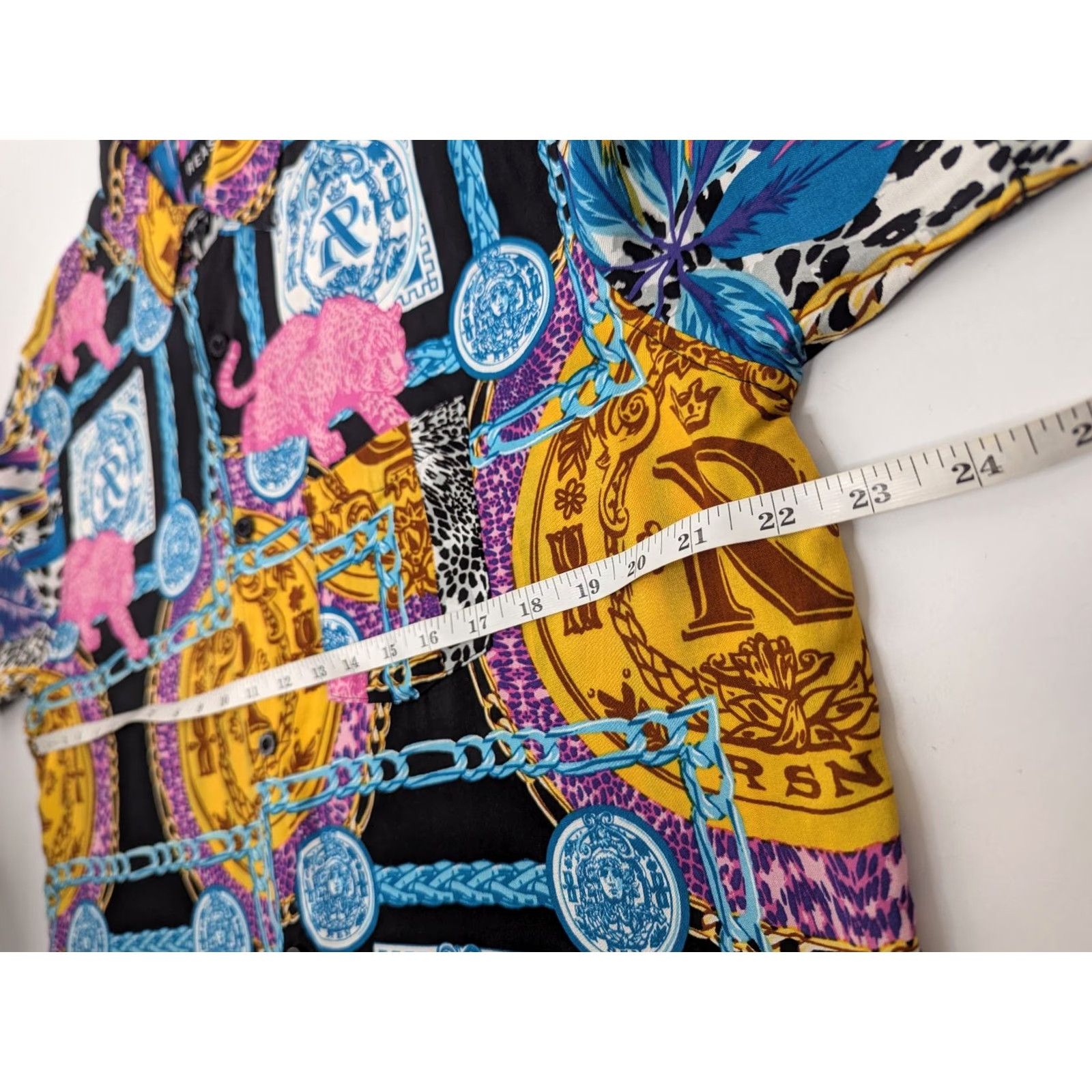 Reason Reason Leopard Abstract Hawaiian Shirt Men's XL Floral Short Sleeve Button-Up Size US XL / EU 56 / 4 - 5 Thumbnail