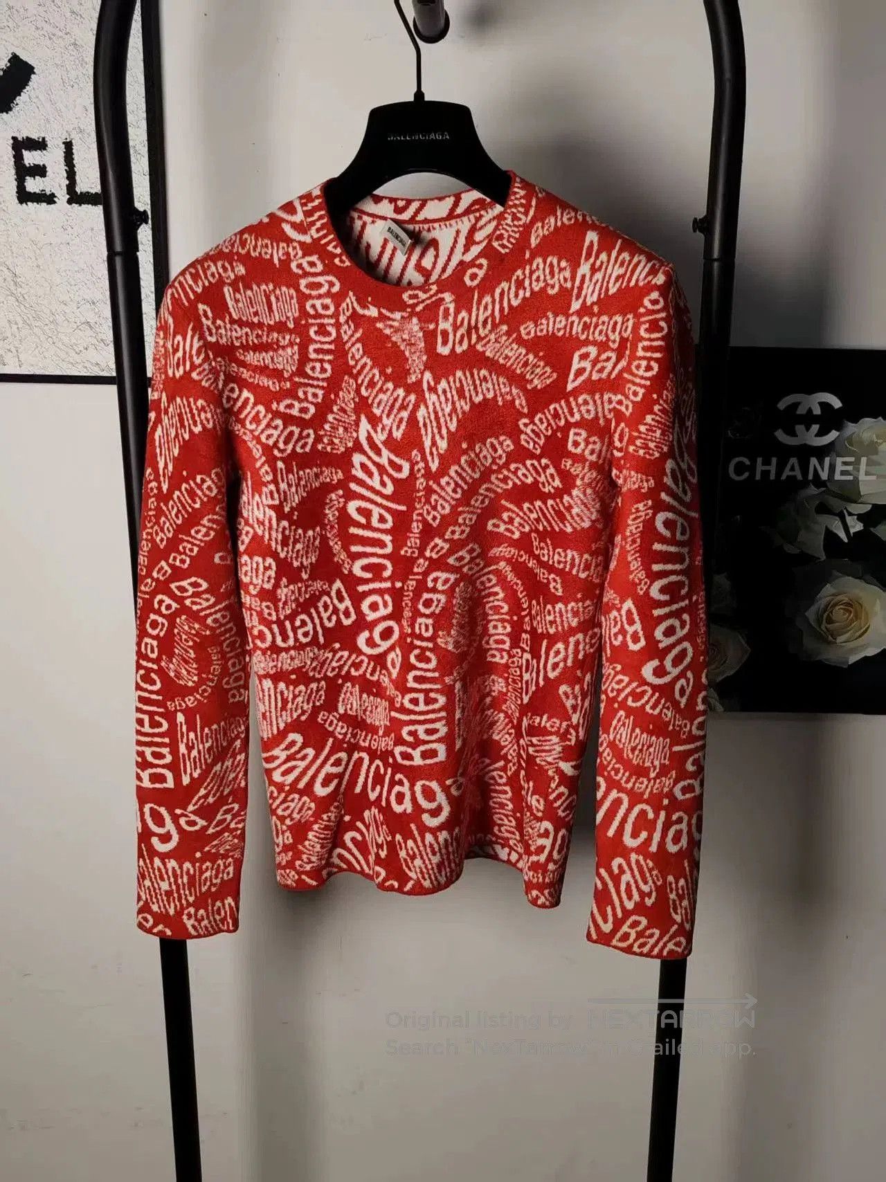 Balenciaga Balenciaga Allover Print Sweater. Size US M / EU 48-50 / 2 - 1 Thumbnail