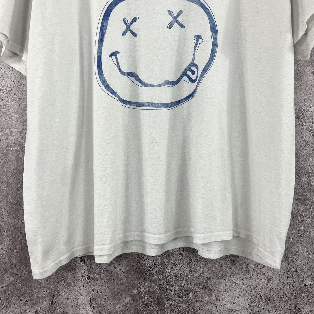 Band Tees Nirvana T-Shirt Big Logo Smile Y2K White Size Large L Size US L / EU 52-54 / 3 - 5 Thumbnail