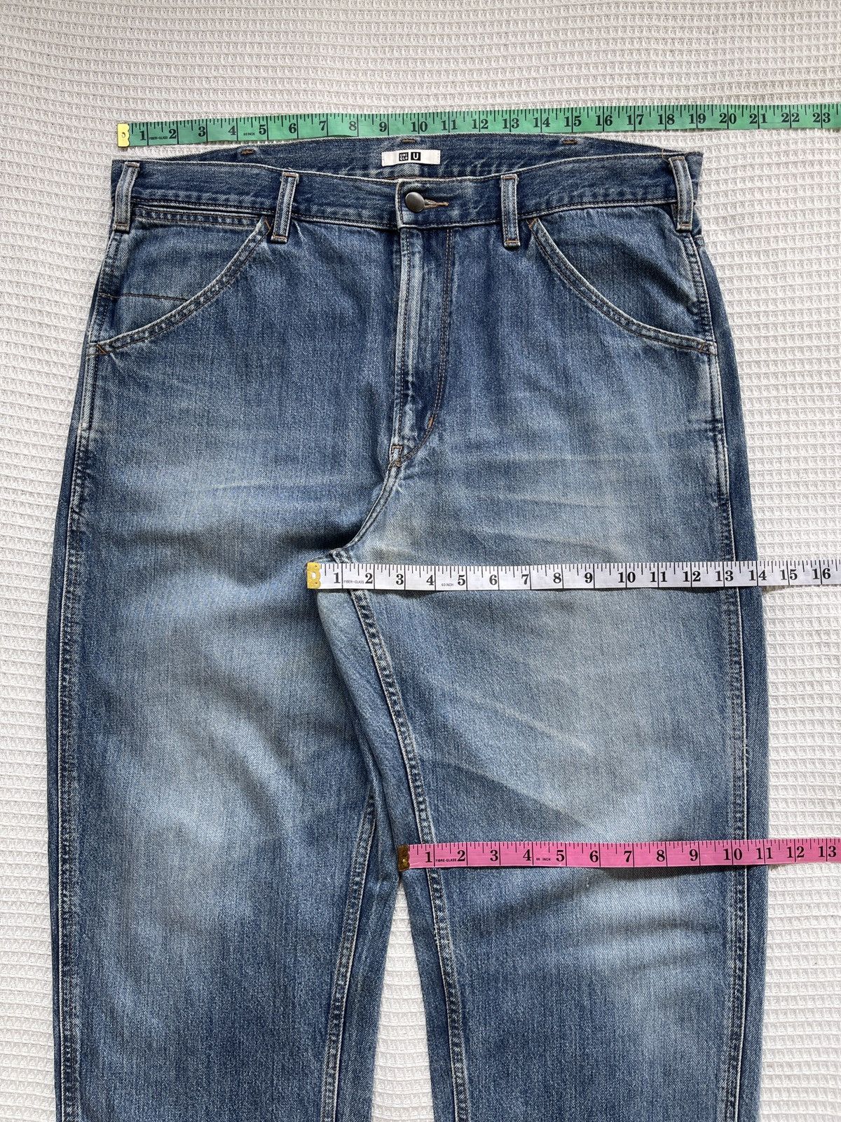 Christophe Lemaire Rare🔥Uniqlo U Lemaire Denim Wide Leg Baggy Jeans Size US 38 / EU 54 - 8 Thumbnail