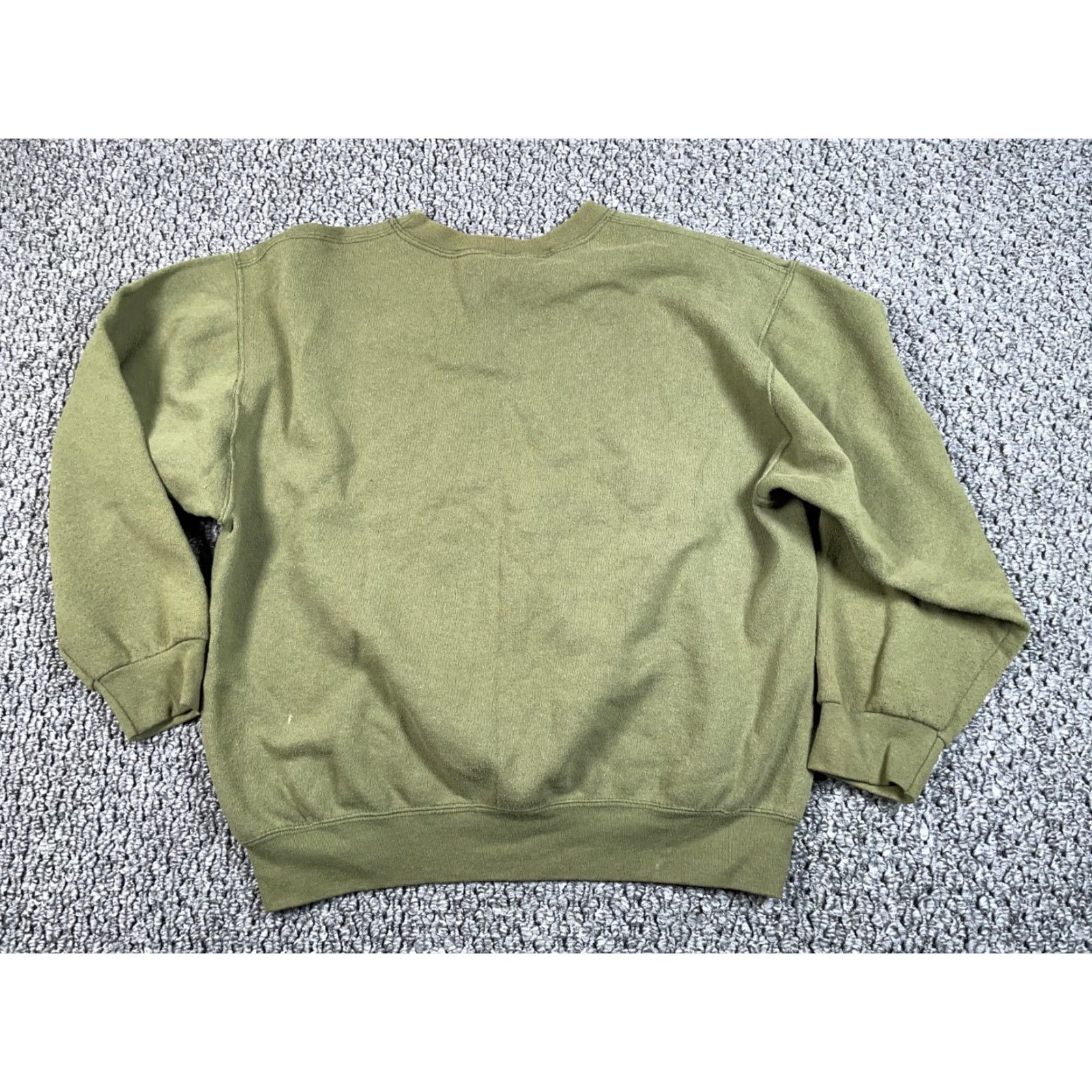Logo 7 VINTAGE USMC Sweatshirt Shirt Adult Medium Army Green Logo Crewneck Mens Size US M / EU 48-50 / 2 - 2 Thumbnail