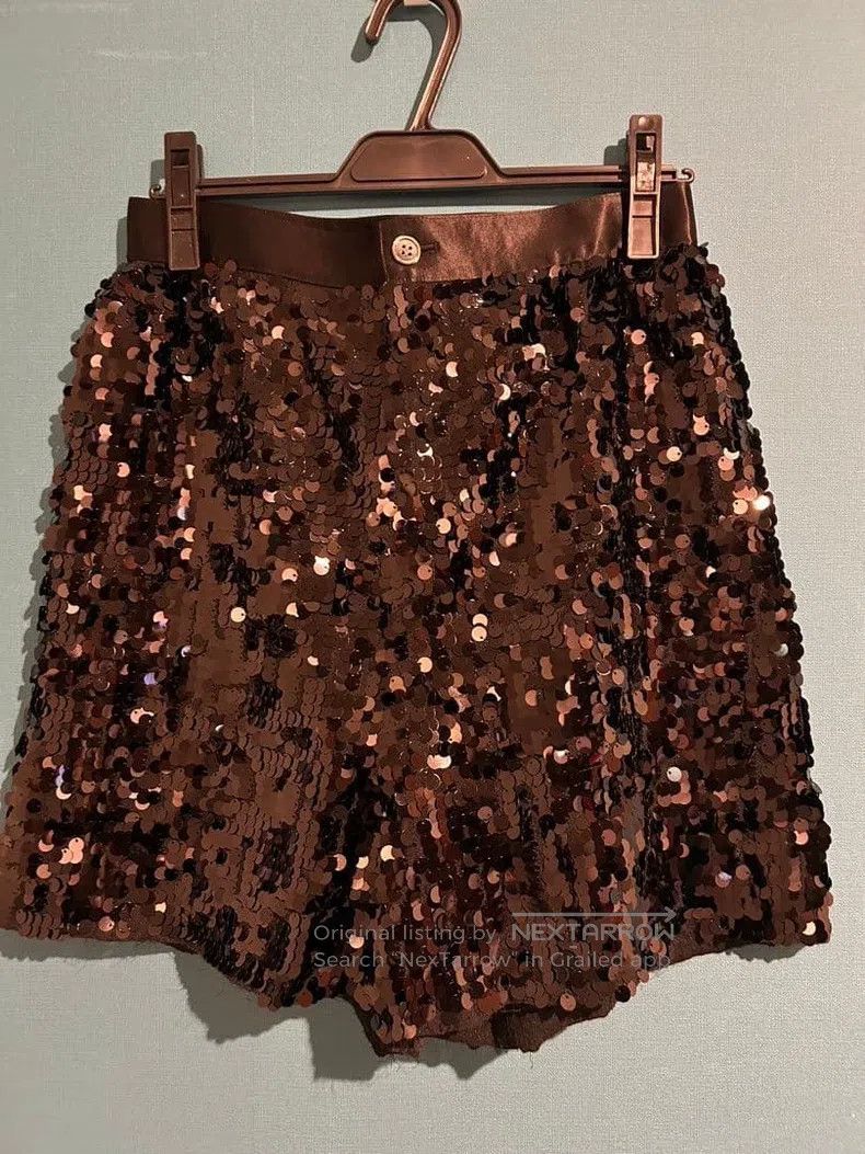 Comme des Garcons Comme des Garcons size S Beige Retro Sequin Design Pants Size 23" - 3 Thumbnail