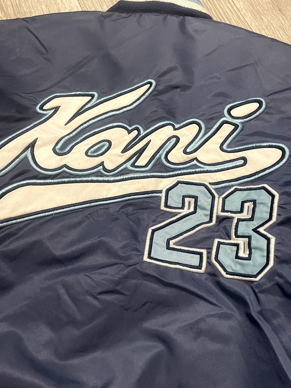 Karl Kani Vintage Karl Kani "Brooklyn 23" Varsity Bomber Jacket Size US XL / EU 56 / 4 - 5 Thumbnail