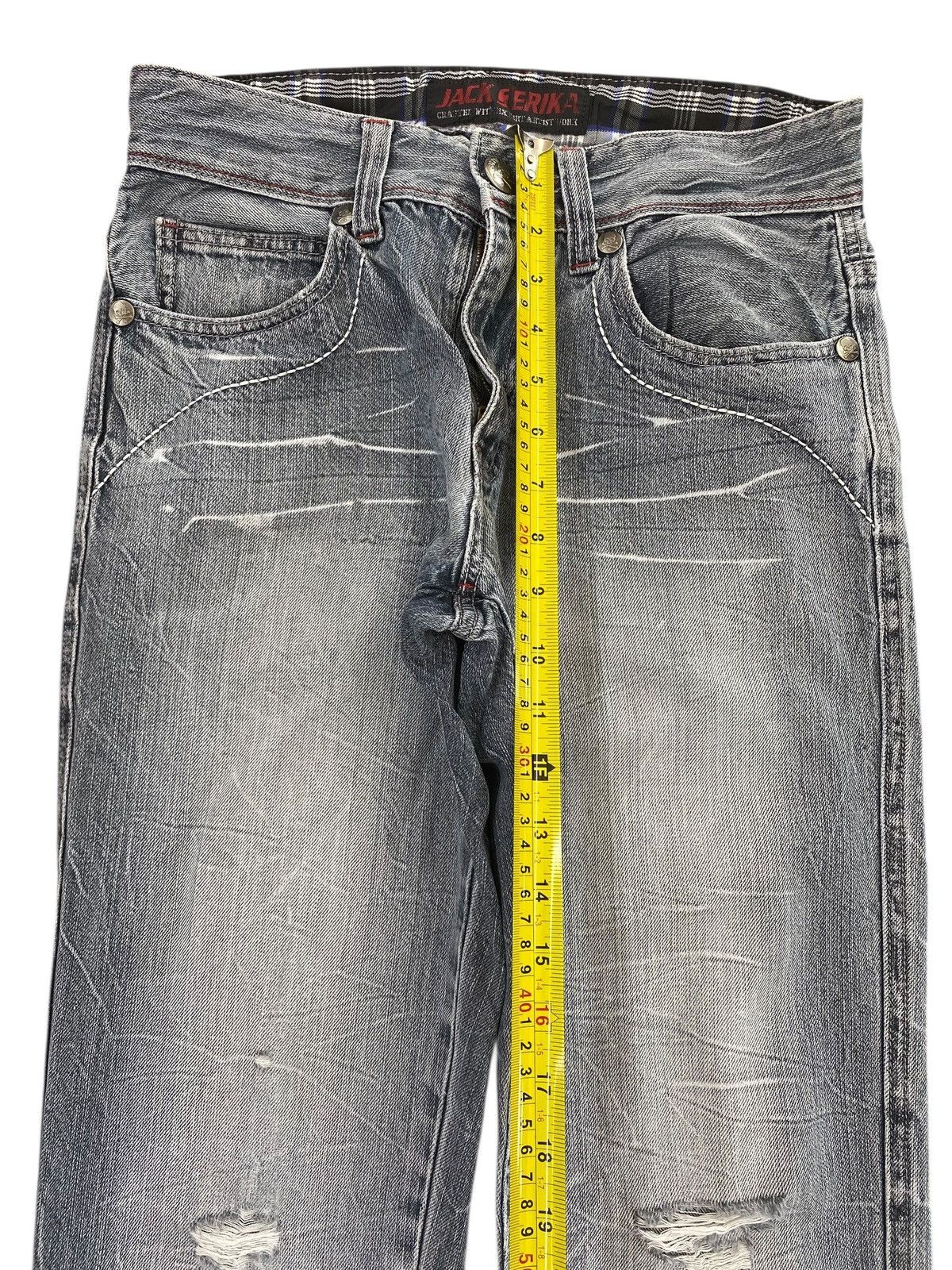 Other Jack Serika Brand Thunder Wash Style Distressed Jeans Size US 28 / EU 44 - 7 Thumbnail