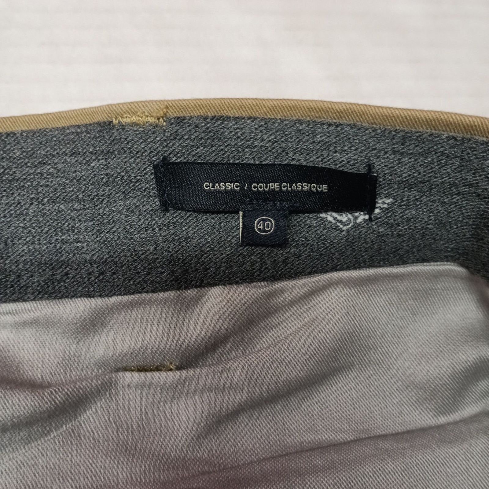 Dockers Dockers Workday Khakis Men's 40x36 Beige Straight Flex Waist Size US 40 / EU 56 - 5 Thumbnail