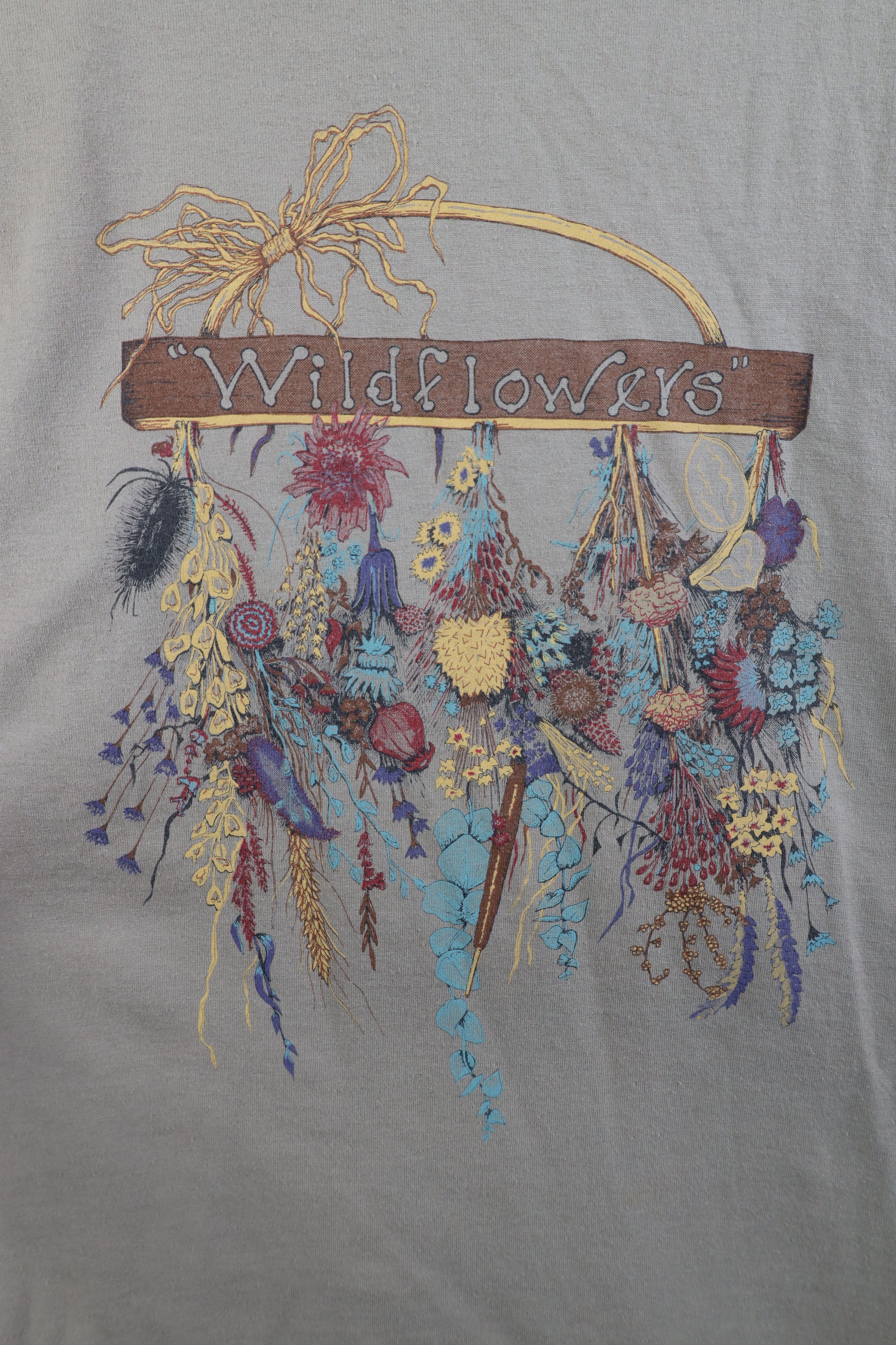 Vintage Vintage 90s Streetwear Spell Wildflowers Nature T-Shirt USA Size L / US 10 / IT 46 - 4 Thumbnail