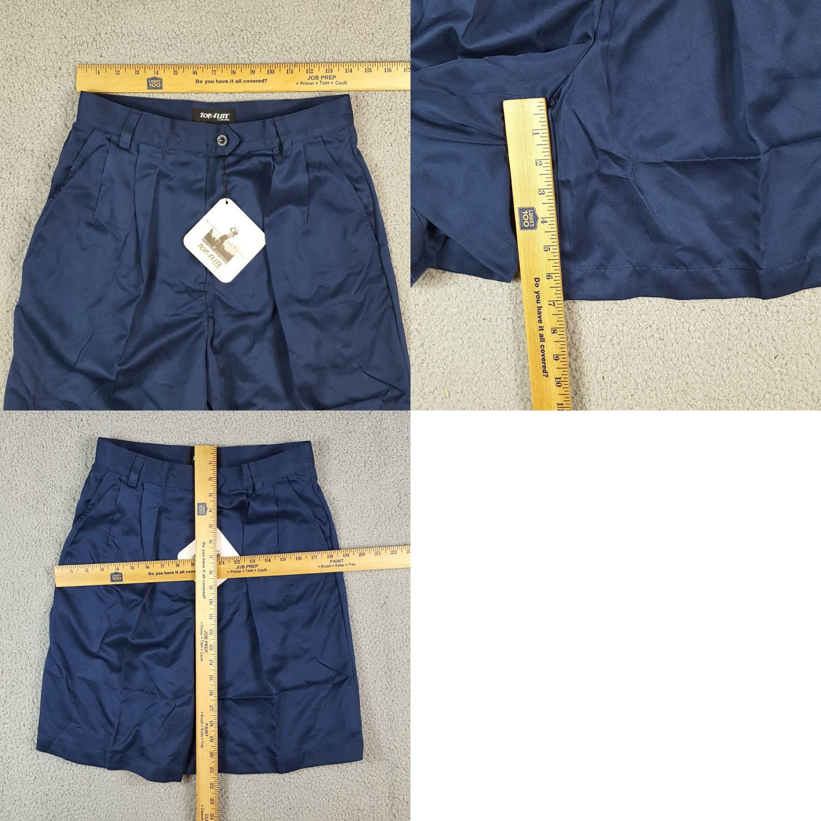 Spalding VINTAGE Spalding Women Chino Shorts 12 High Waist Pleated Breathable Blue Pockets 90s 00s Preppy Casual Golf Size 34" / US 12 / IT 48 - 8 Thumbnail