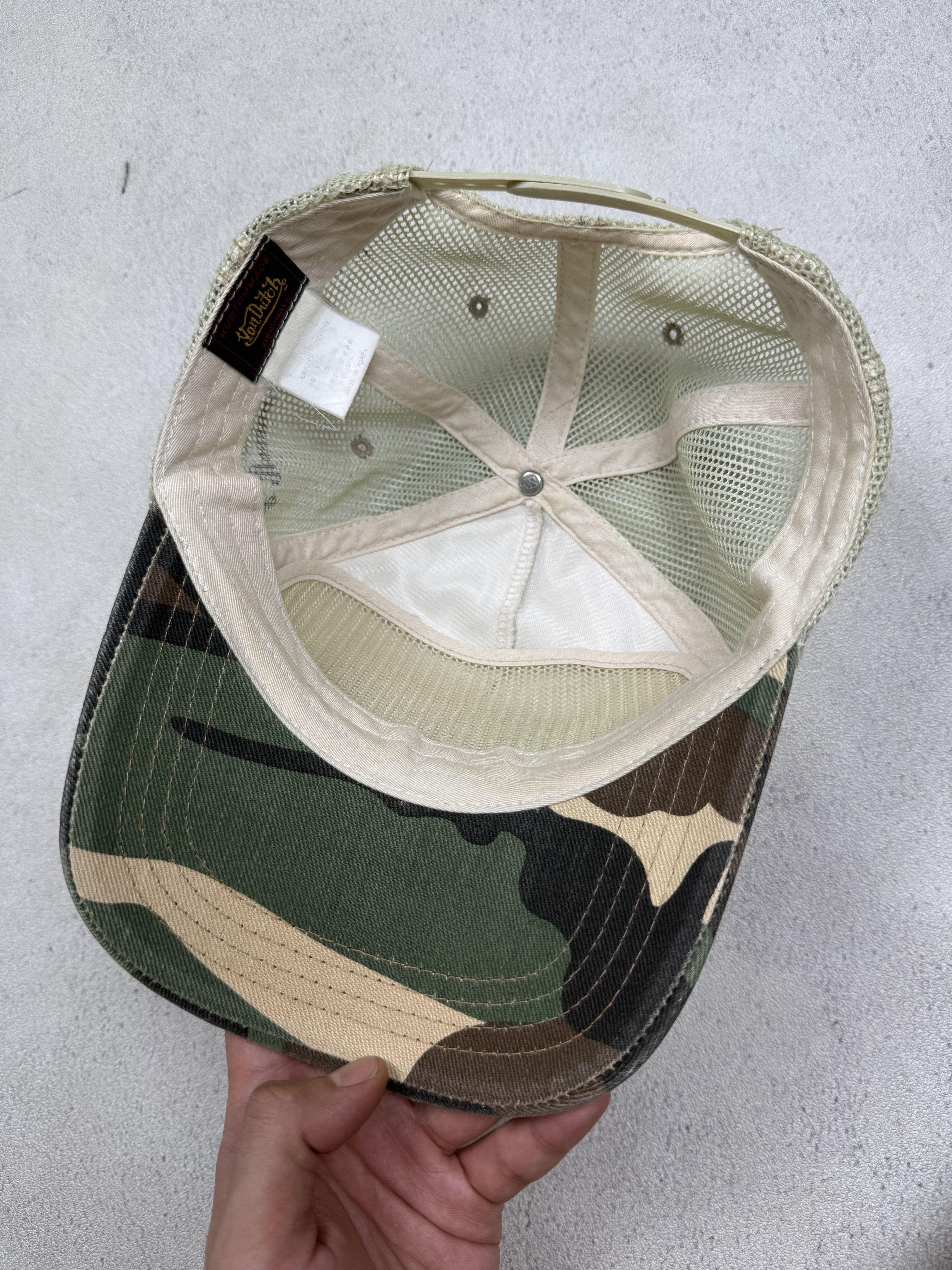 Von Dutch Von Dutch Trucker Hat Cap Camo Distressed Size ONE SIZE - 9 Thumbnail