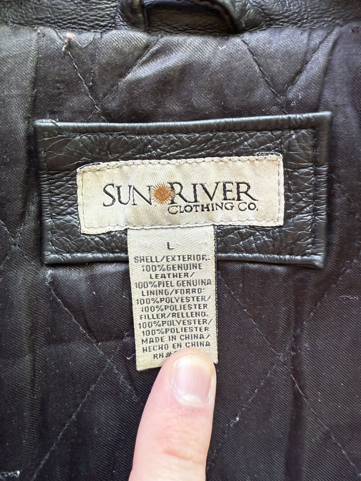 Vintage CRAZY Vintage Leather Jacket Size US L / EU 52-54 / 3 - 3 Thumbnail