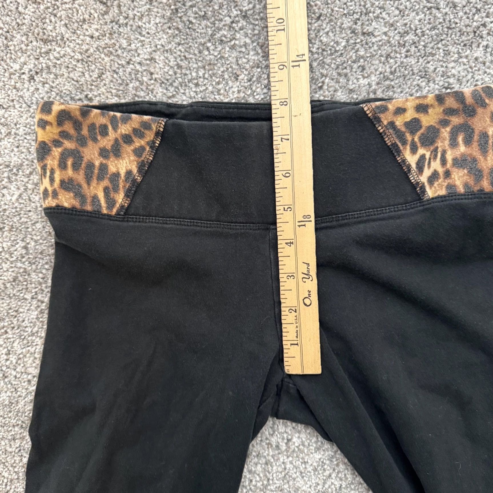 Pinko PINK Victoria's Secret Leggings XS Leopard Print Waistband Athleisure Yoga Size 26" / US 2 / IT 38 - 5 Thumbnail