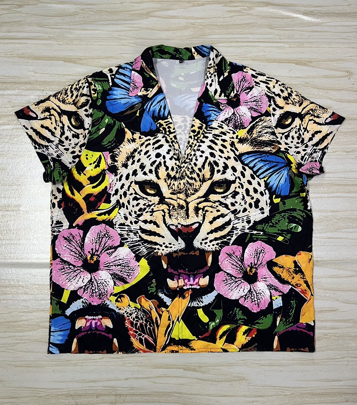 Other Hawaiian Leopard Over Print Shirt Size US XXL / EU 58 / 5 - 1 Thumbnail