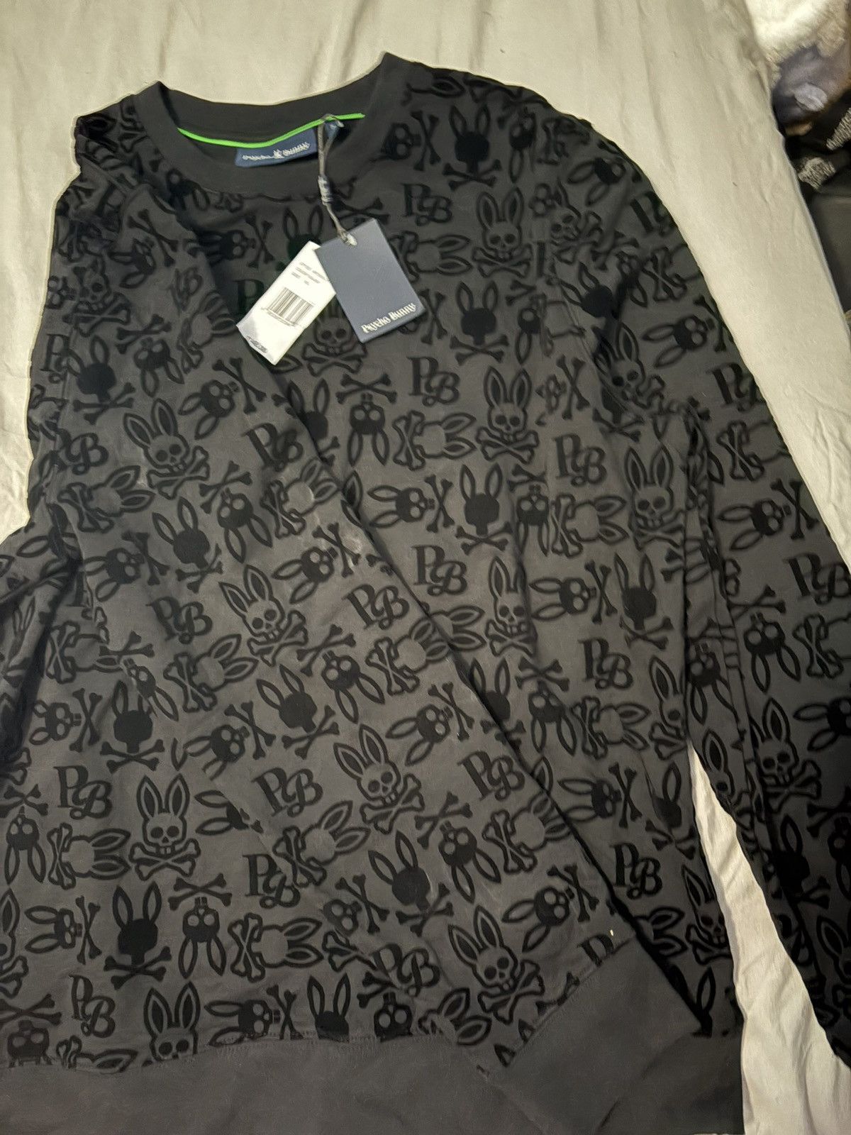 Psycho Bunny Psycho bunny reed flock crew black Size US XL / EU 56 / 4 - 1 Thumbnail