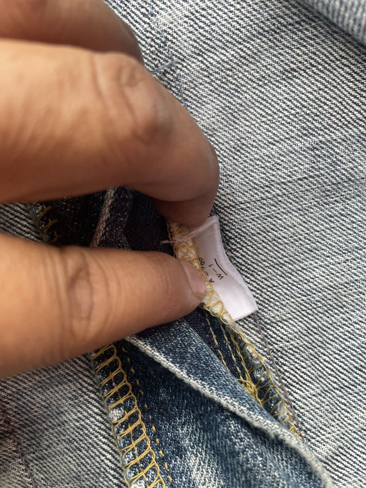 Lee Vintage Lee Distresed Denim Size US 31 - 14 Thumbnail