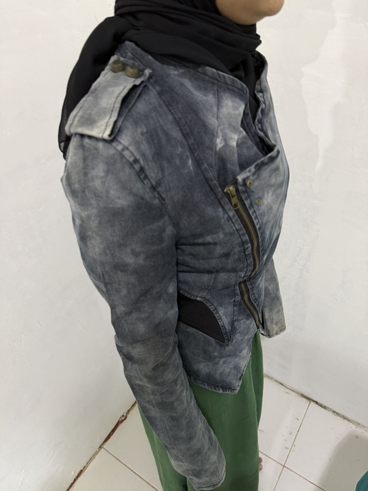 Yasuyuki Ishii Papaya assymetrical zipper jacket goa kmrii styled Size US S / EU 44-46 / 1 - 4 Thumbnail