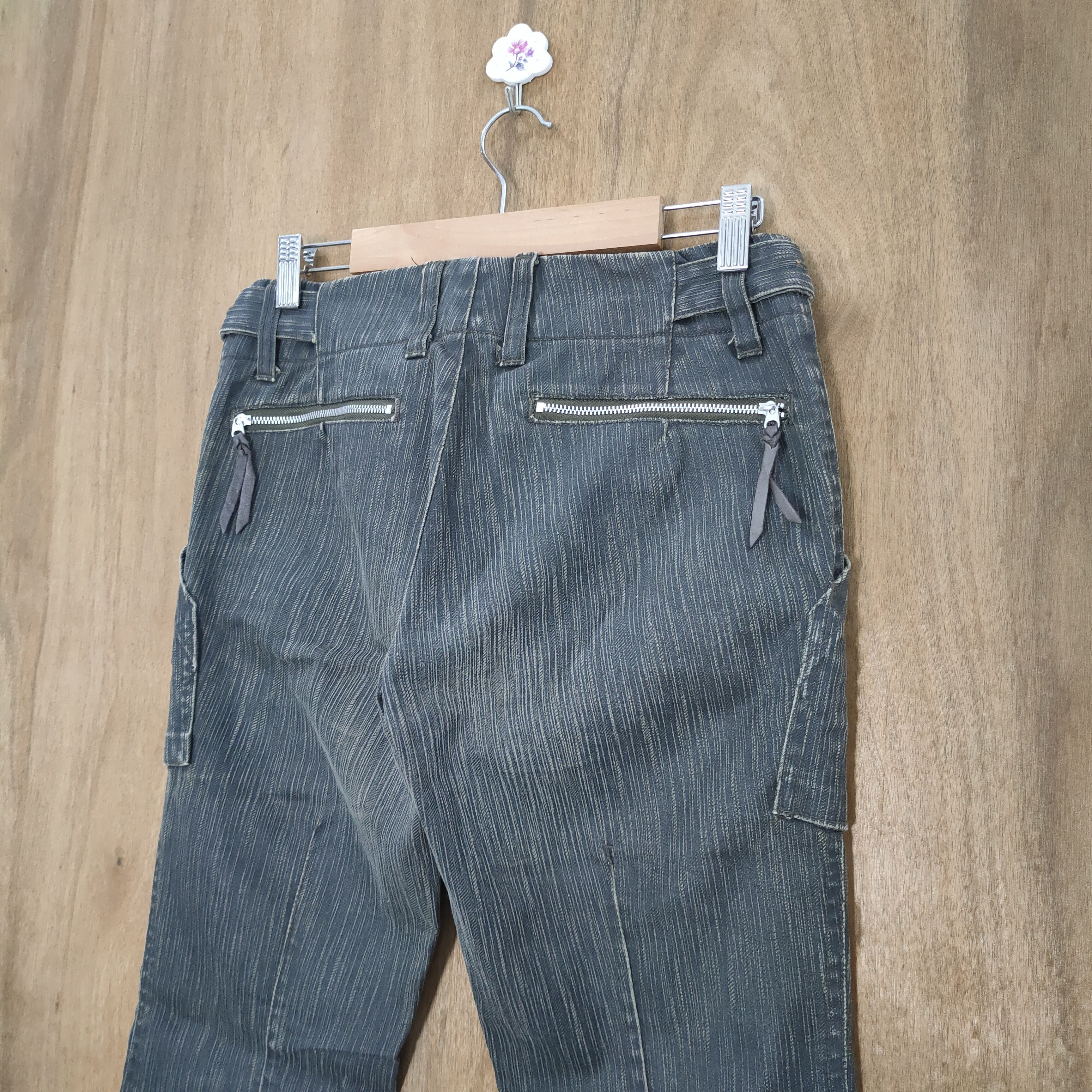 Japanese Brand FLARE MAXFRIZT BLACK MULTIPOCKET CARGO PANTS Size US 27 - 11 Thumbnail