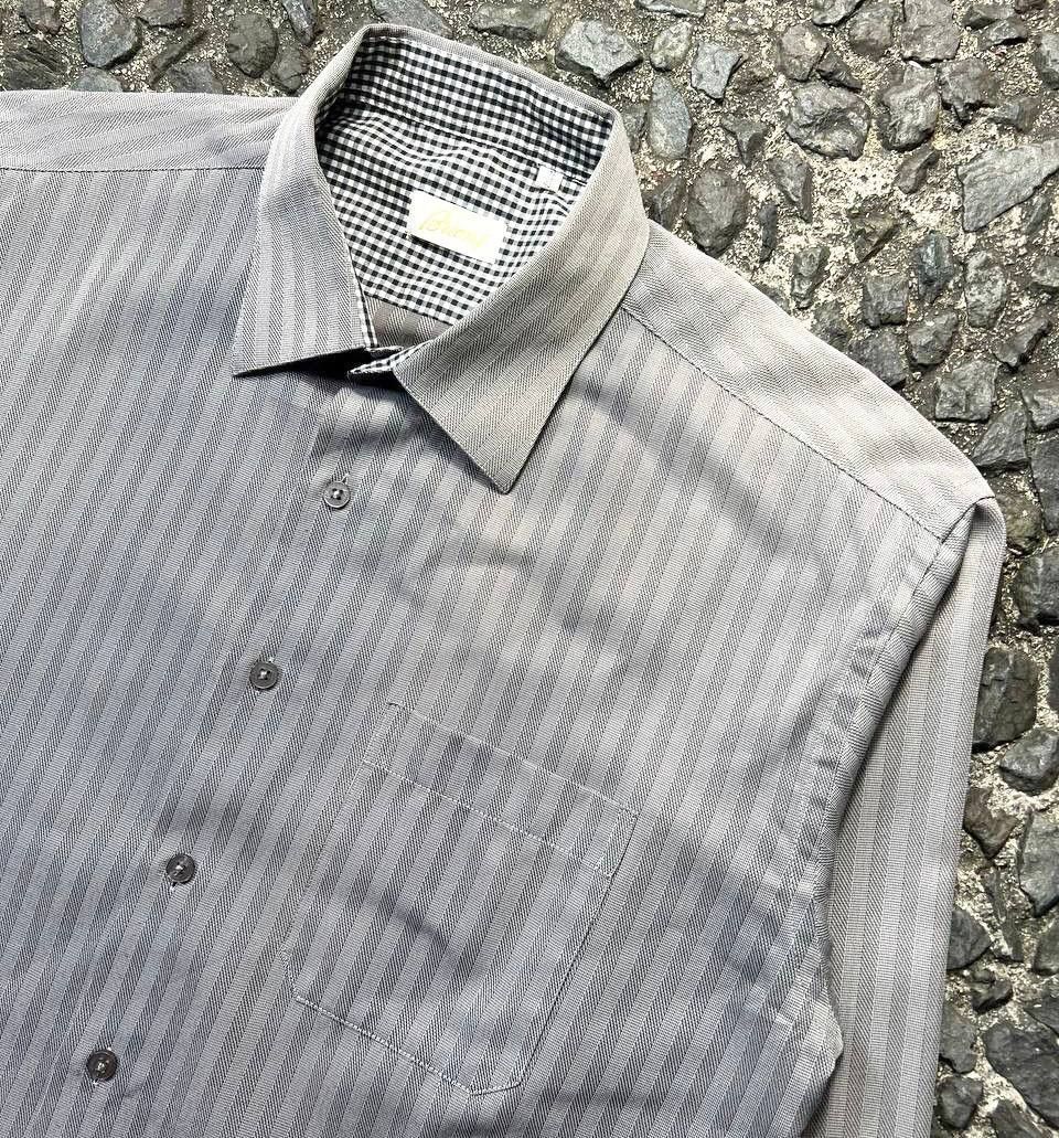 Brioni Brioni - Stripe Cotton Shirt Size US XL / EU 56 / 4 - 2 Thumbnail