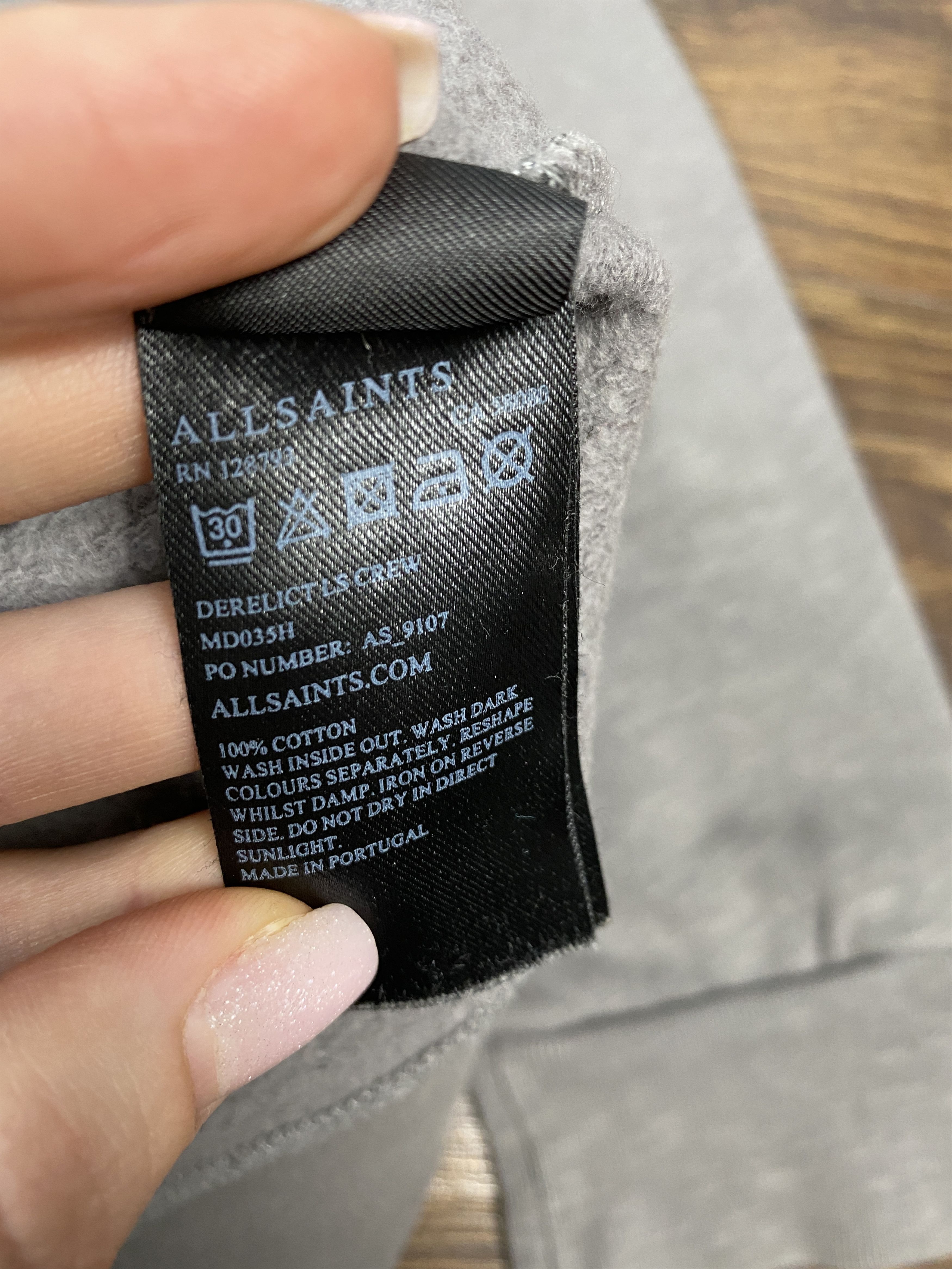 Allsaints Allsaints vintage Derelict crew neck sweatshirt y2k Size US M / EU 48-50 / 2 - 4 Thumbnail