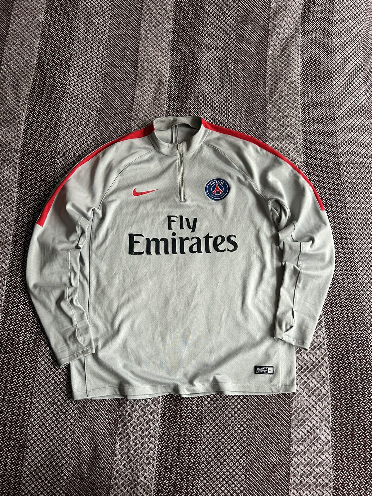 Nike Nike PSG Football Training Jersey Long Sleeve T-shirt Sz XL Size US XL / EU 56 / 4 - 1 Thumbnail