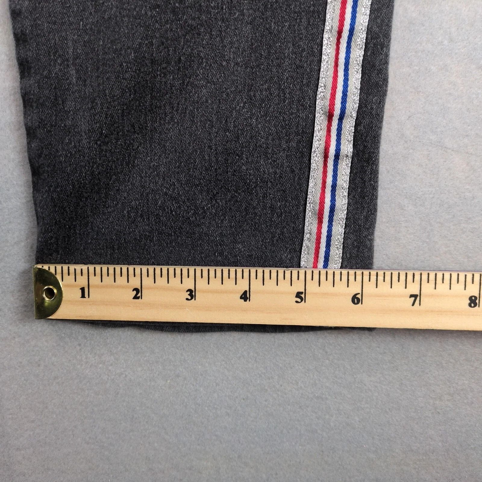 Other Denim & Rivets Y2K Charcoal Jeans Women's 34x29" Side Stripe Size 42" / US 20 - 9 Thumbnail