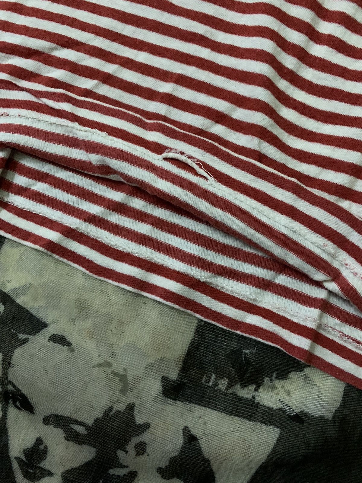 Hysteric Glamour 💥Vtg 90s Hysteric Glamour Sweat Wear Grunge Stripe Shirt Size US M / EU 48-50 / 2 - 5 Thumbnail