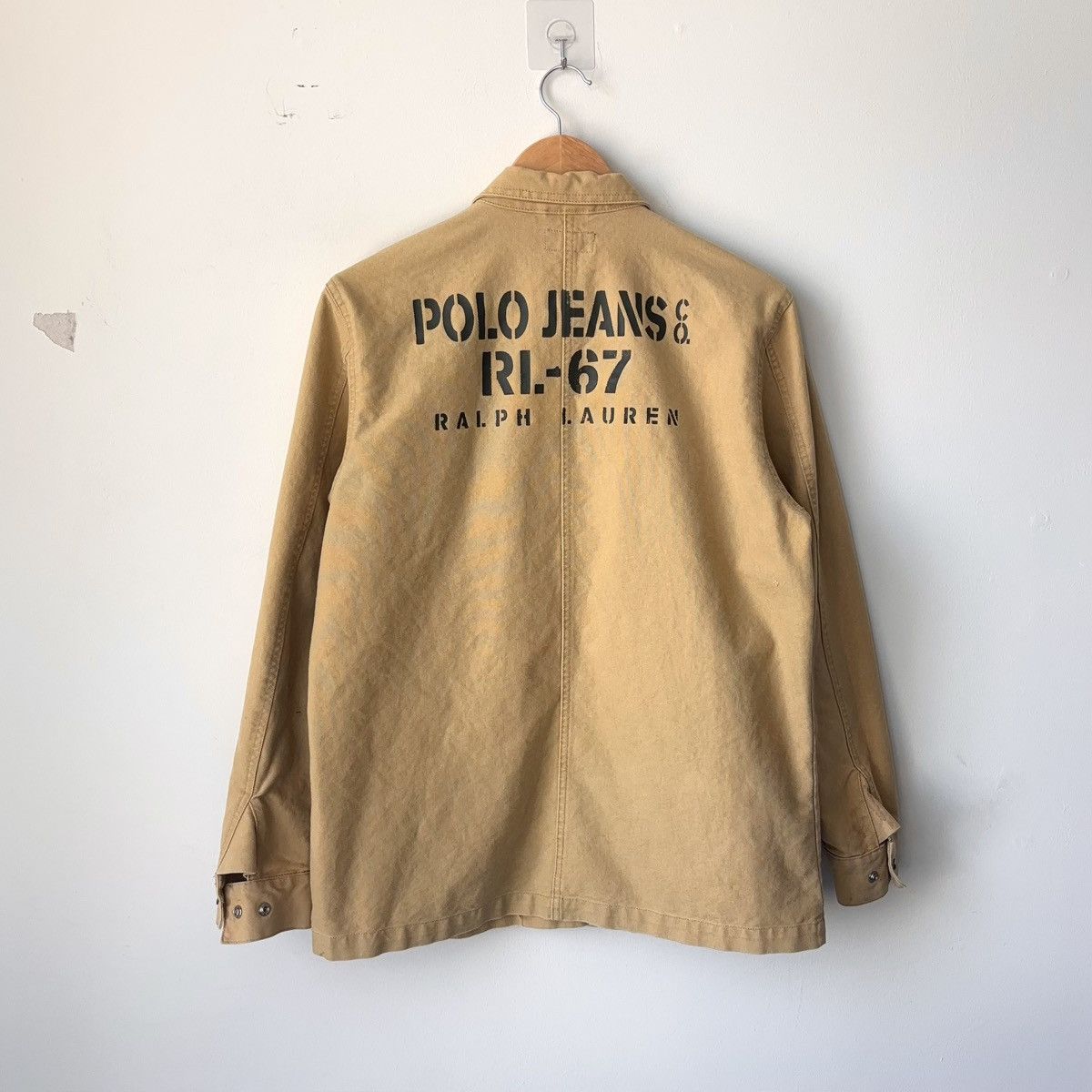 Polo Ralph Lauren Vintage Polo Jeans Co RL67 Canvas Chore Coat Workwear Size US L / EU 52-54 / 3 - 1 Thumbnail