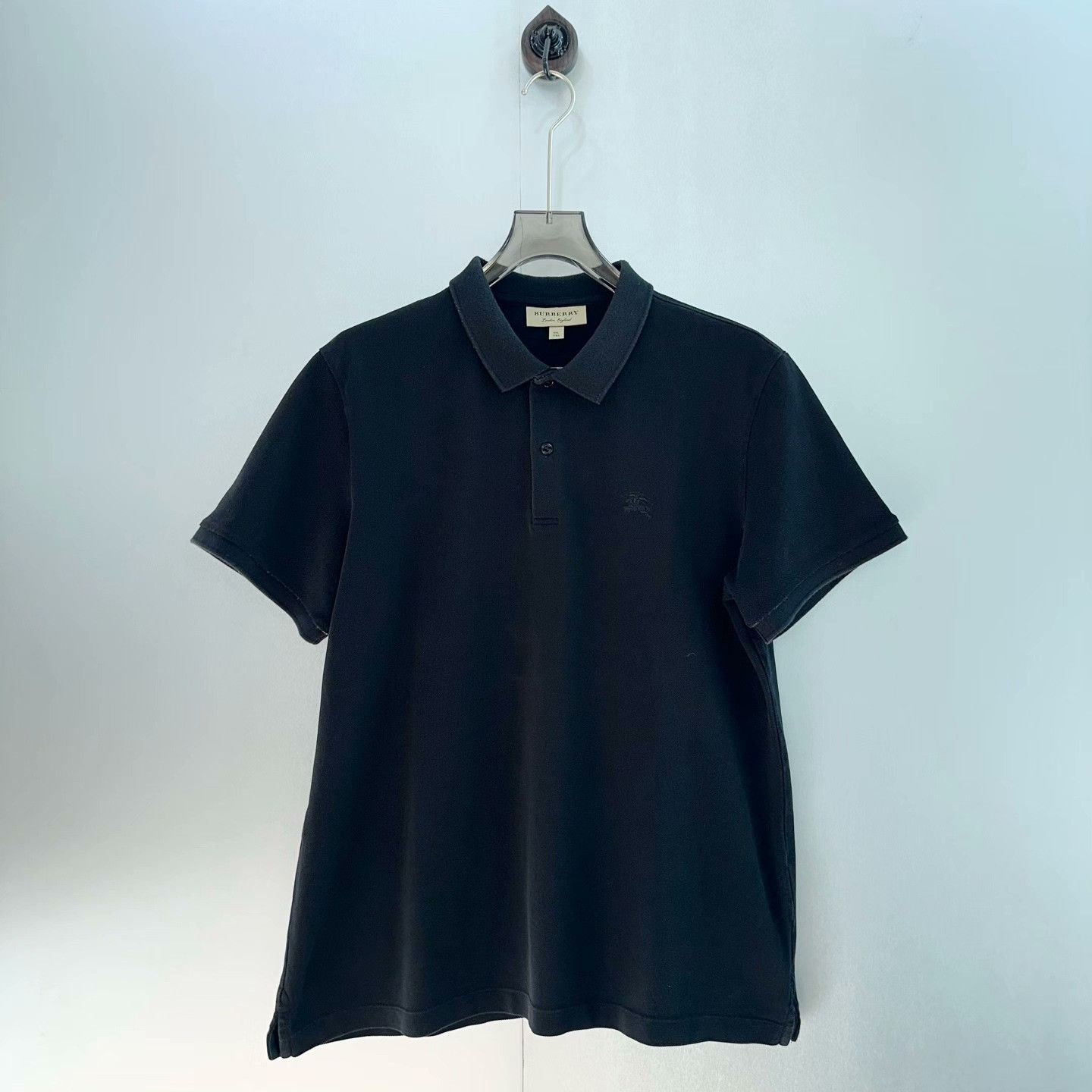 Burberry Burberry Retro Embroidered Black Polo S Men Size US S / EU 44-46 / 1 - 1 Thumbnail