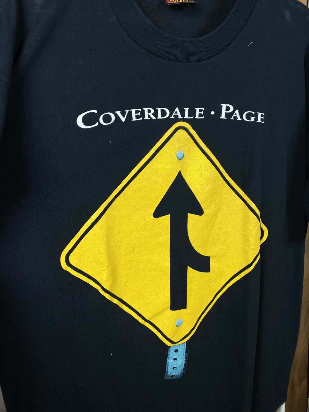 Band Tees 🎸Vintage 1993 T-Shirt Coverdale Page Japan Tour Rock Tee🎸 Size US XL / EU 56 / 4 - 3 Thumbnail