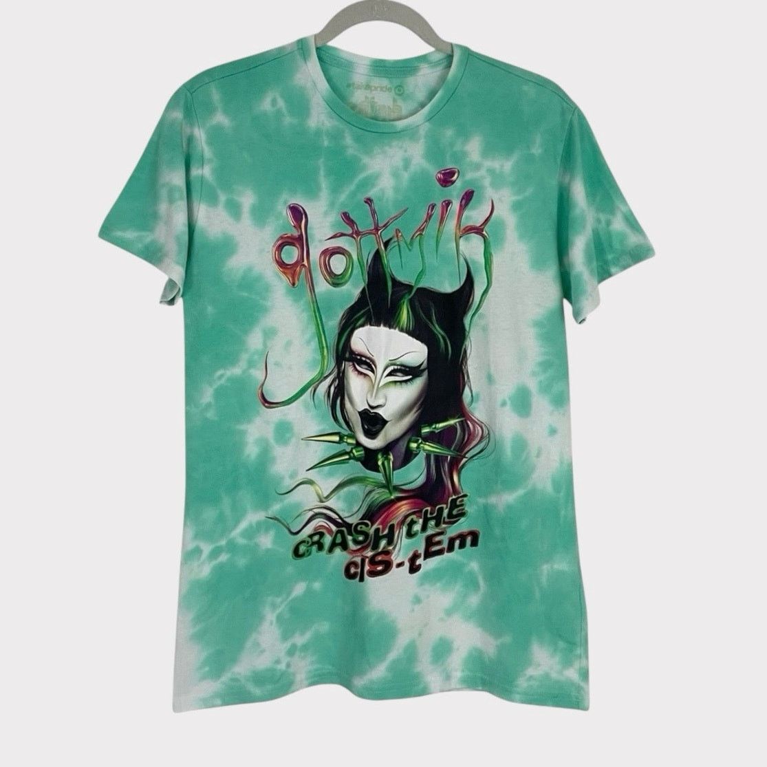 Other Gottmik Crash The Cis-tem Turquoise Tie Dye Graphic Tee Size XS / US 0-2 / IT 36-38 - 1 Thumbnail