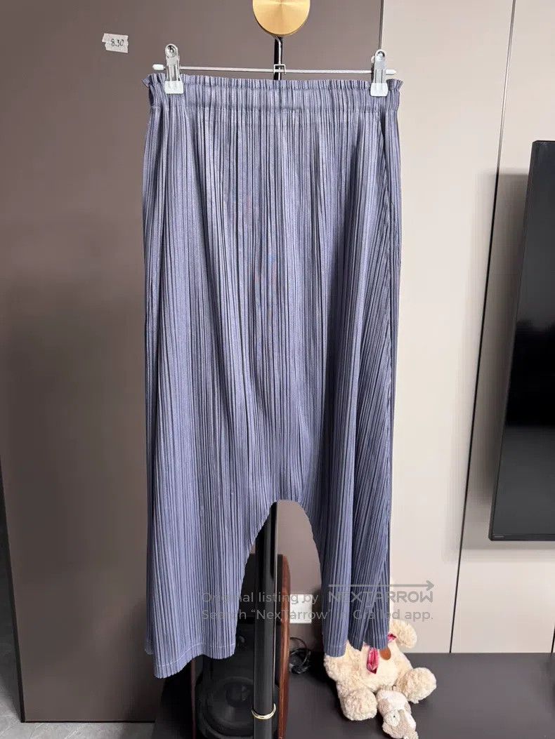 Issey Miyake Issey Miyake size:3 Green Midi Skirt Size 22" - 3 Thumbnail