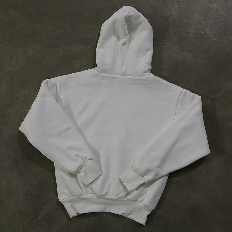 Japanese Brand × Vintage White street retro solid cotton hoodie Size US L / EU 52-54 / 3 - 2 Thumbnail