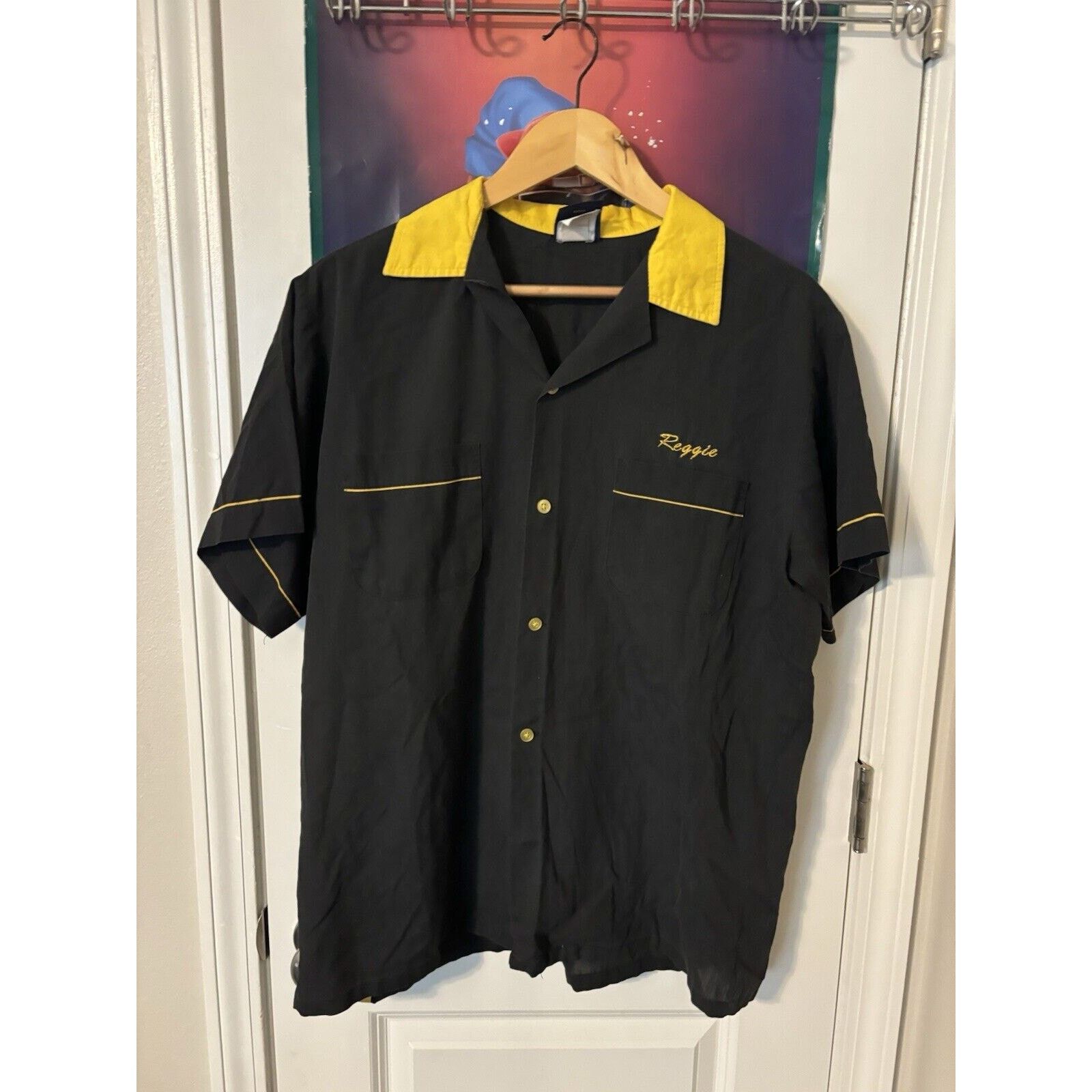 Other Vintage faded black bowling Shirt Size Large Made In USA Size US L / EU 52-54 / 3 - 2 Thumbnail