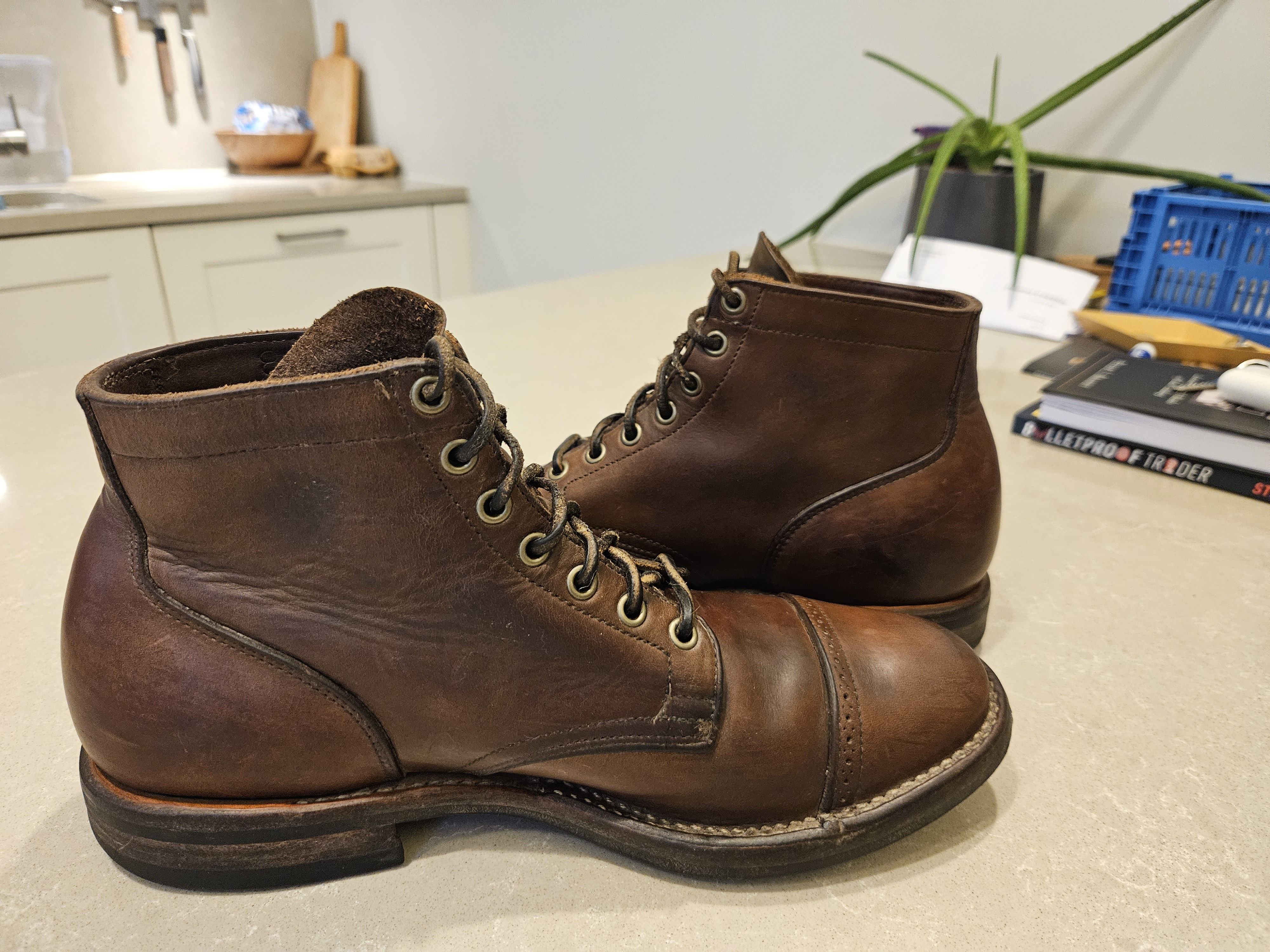Viberg Viberg Service Boots - Horween Natural Leather 8.5 Size US 8.5 / EU 41-42 - 6 Thumbnail