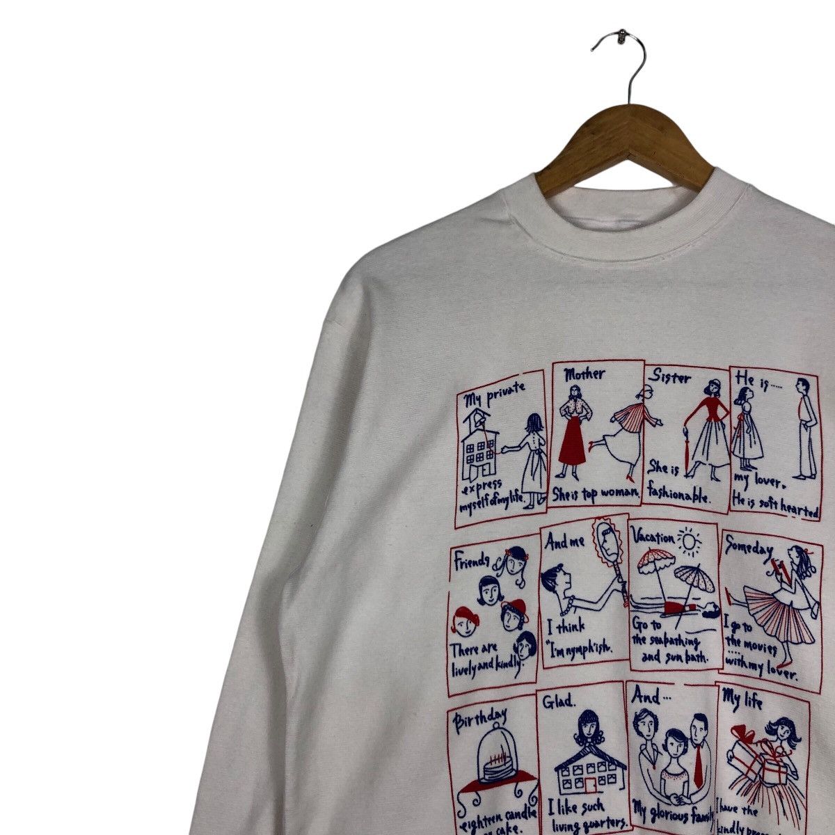 Other Vintage Art Design Family Graphic 90s Sweatshirt small #A2 Size US S / EU 44-46 / 1 - 6 Thumbnail