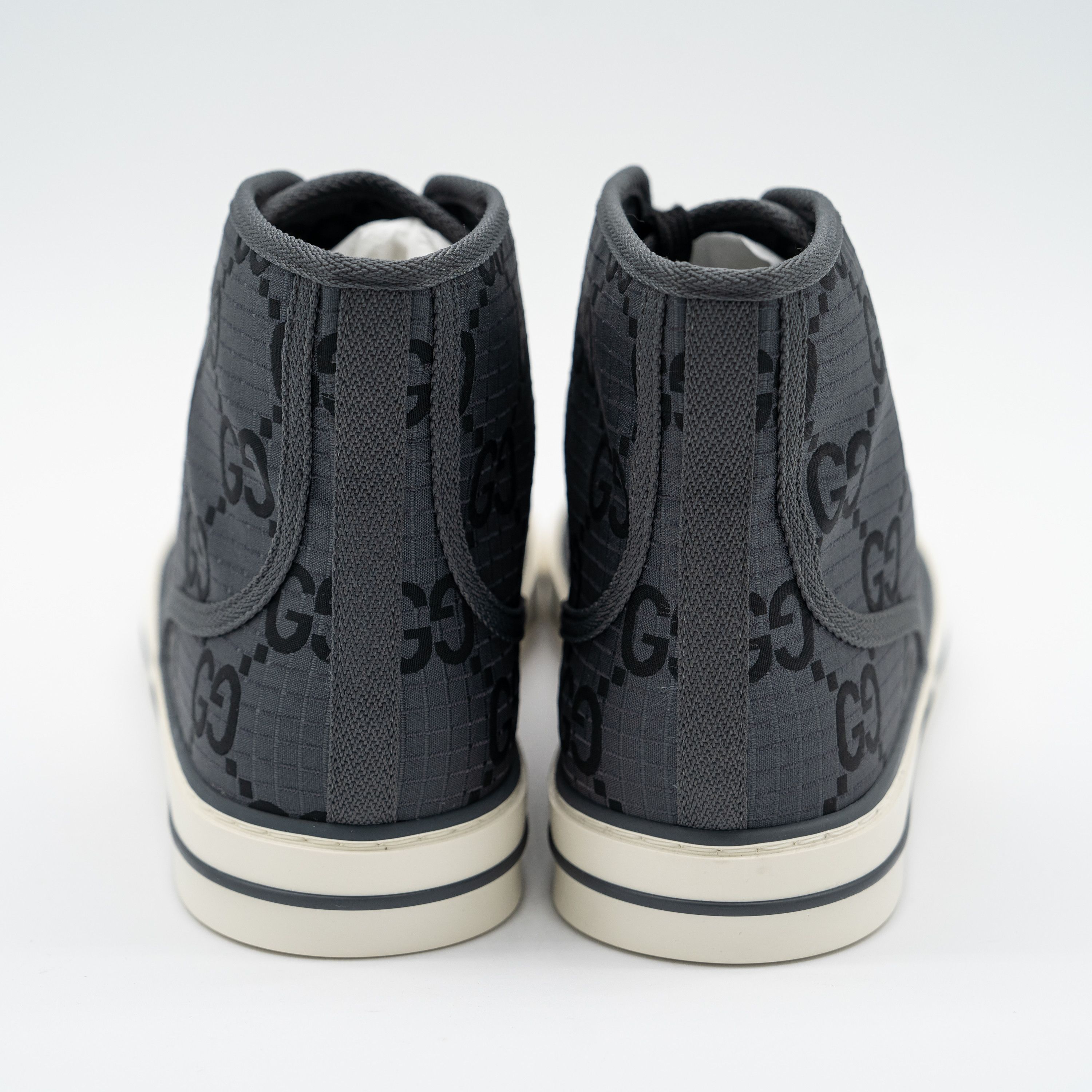 Gucci 12.5 US Gucci Tennis 1977 Black Grey High Sneakers Ripstop Size US 12.5 / EU 45-46 - 5 Thumbnail