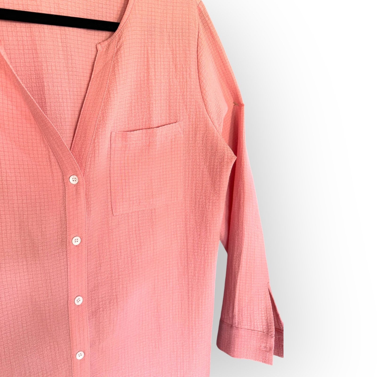 Other Womens Pajama Set M Button Down Long Sleeve Top Shorts NWOT Size M / US 6-8 / IT 42-44 - 6 Thumbnail