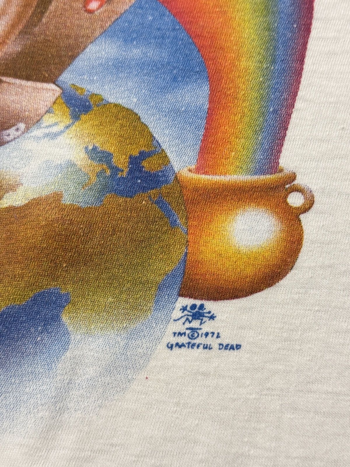 Band Tees × Vintage Vintage 1972 Grateful Dead Stanley Mouse Rainbow Foot Tee Size US M / EU 48-50 / 2 - 4 Thumbnail