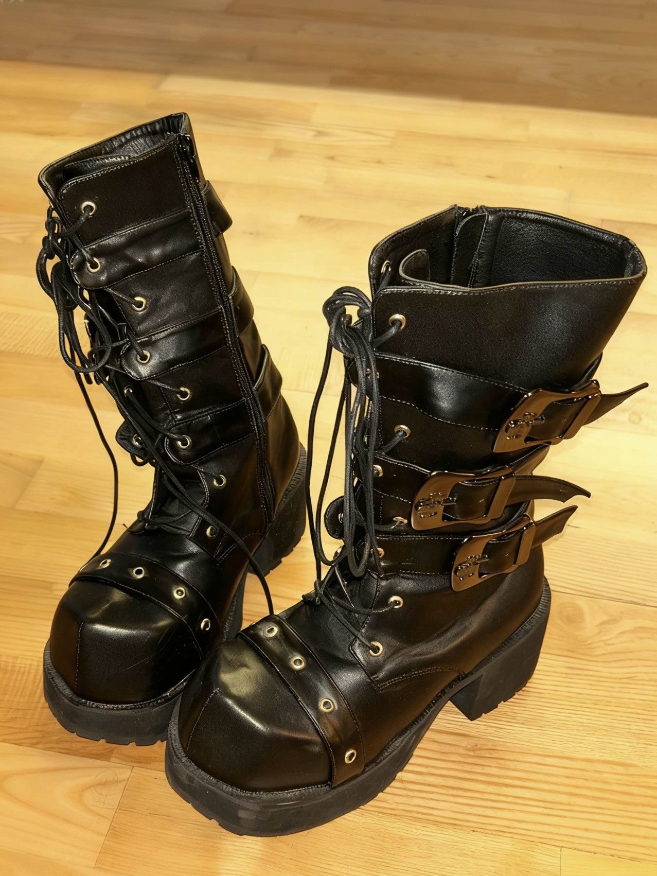 Japanese Brand JAPANESE HANDCRAFTED WOMEN'S PLATFORM BOOTS Size US 8 / IT 38 - 6 Thumbnail