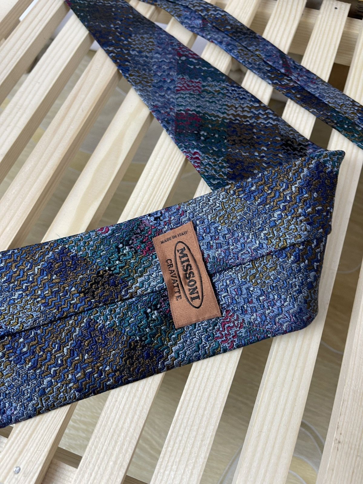 Missoni Missoni Cravatte vintage pure silk multicolour tie Size ONE SIZE - 5 Thumbnail