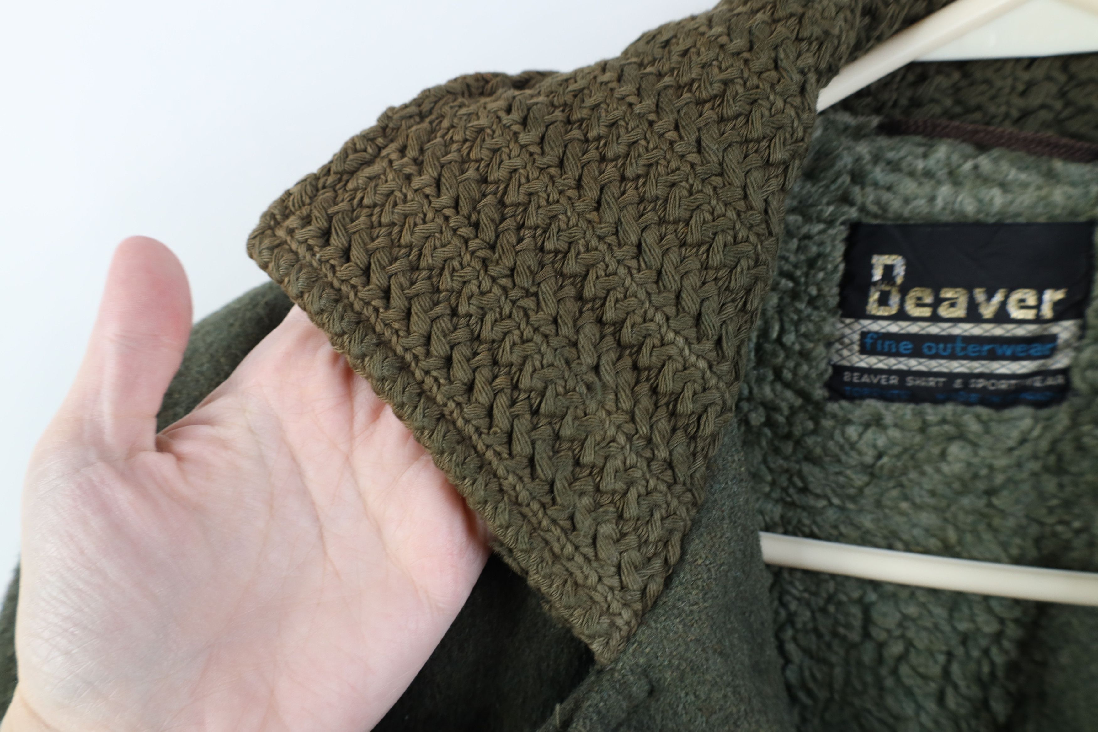 Vintage Vintage 50s Streetwear Lined Wool Duster Jacket Coat Green Size US L / EU 52-54 / 3 - 9 Thumbnail