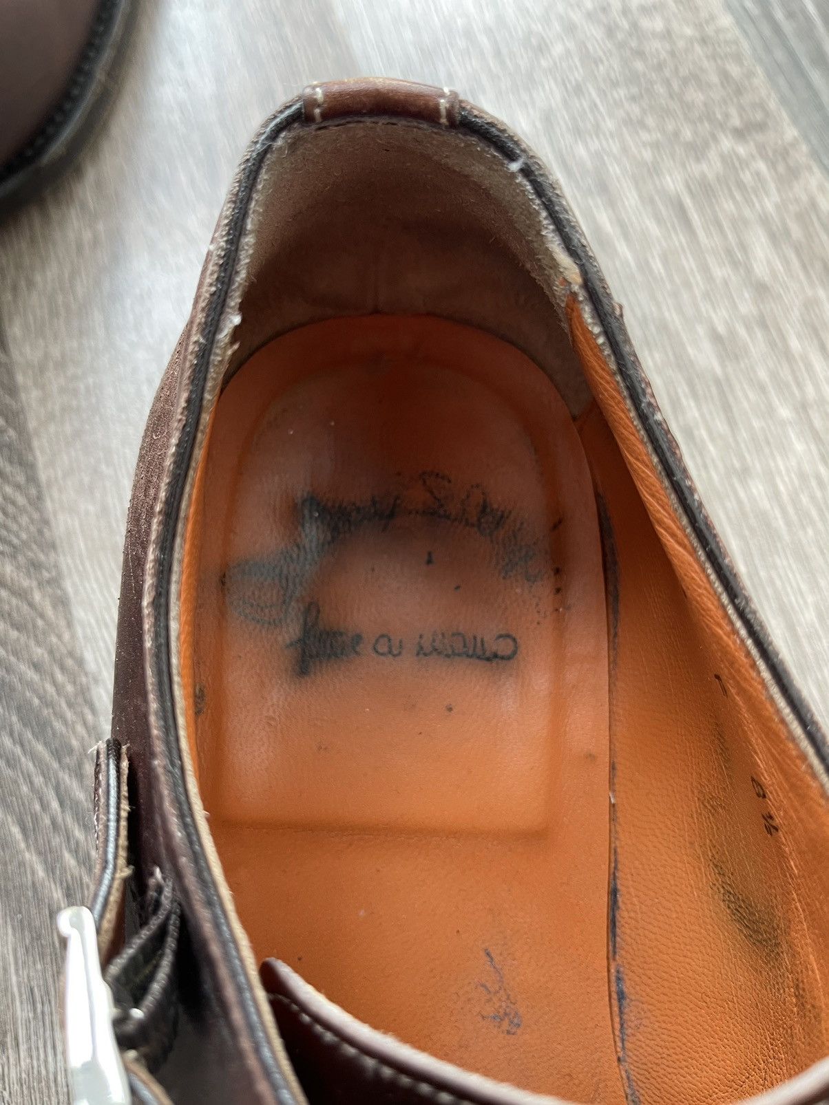 Santoni × Vintage Santoni Oxford Laced-Up In Black Leather Men shoes size 8 Size US 8.5 / EU 41-42 - 9 Thumbnail