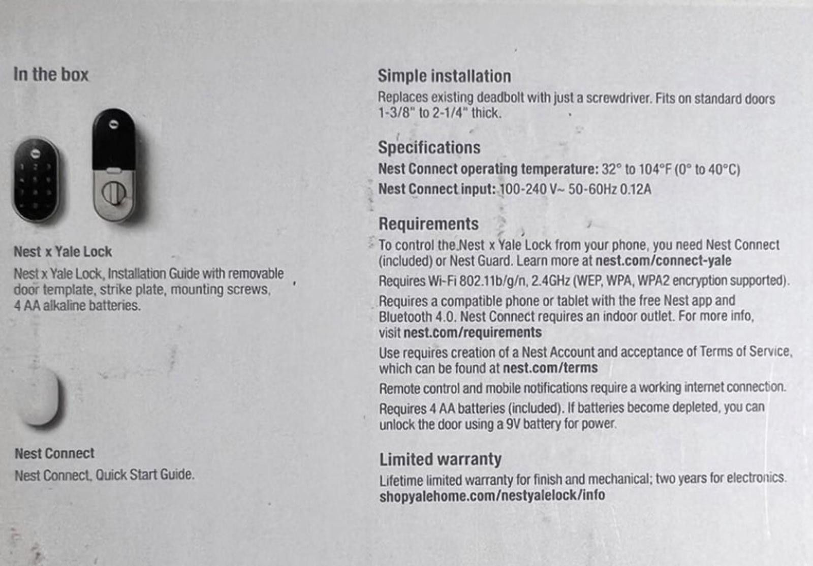Cartoon Network Google Nest x Yale Lock Smart Lock NIB Silver Size ONE SIZE - 4 Thumbnail
