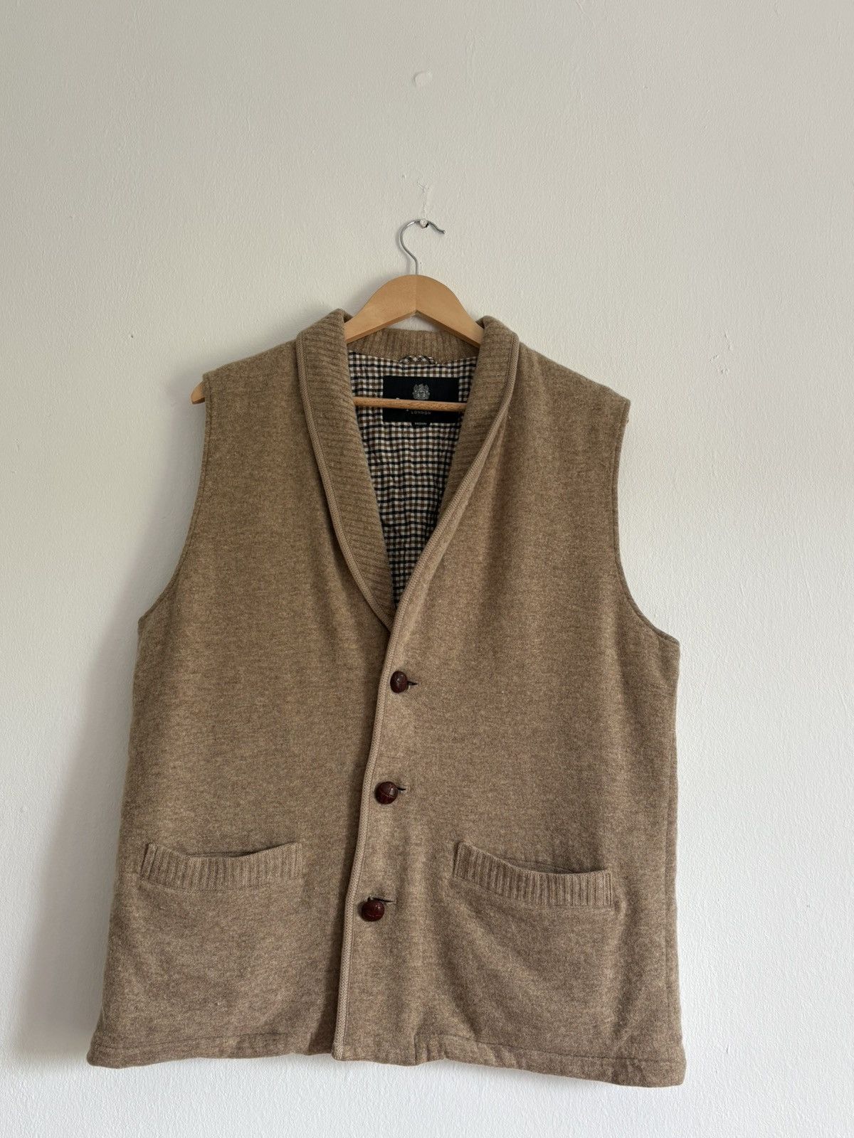 Aquascutum × Vintage Vintage Aquascutum Wool Vest Size US L / EU 52-54 / 3 - 3 Thumbnail