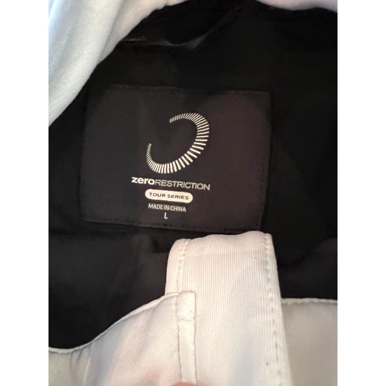 Vintage Zero Restriction Tour Series Quarter Zip Pullover Women's L Black Mock Neck Golf Tennis US Open Outdoor Activewear Size L / US 10 / IT 46 - 3 Thumbnail